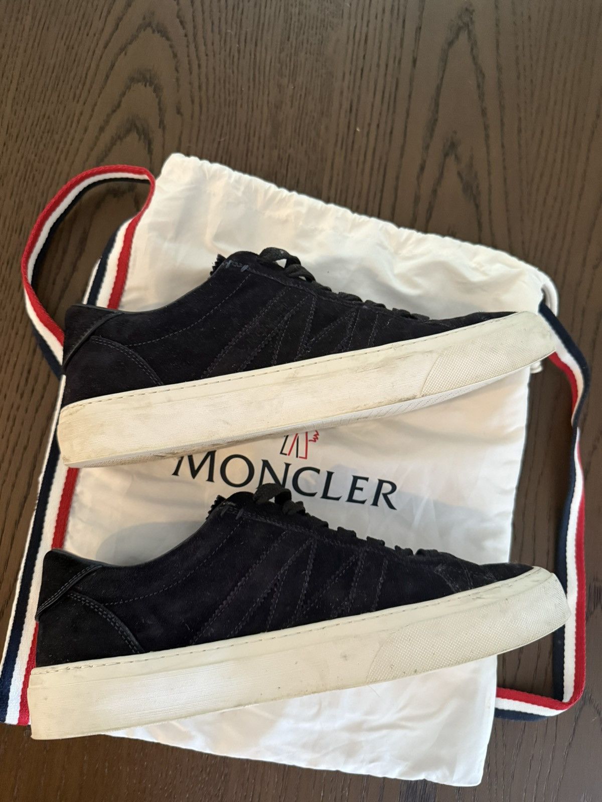 Moncler Moncler M Navy Suede Sneakers Size US 11 / EU 44 - 3 Thumbnail