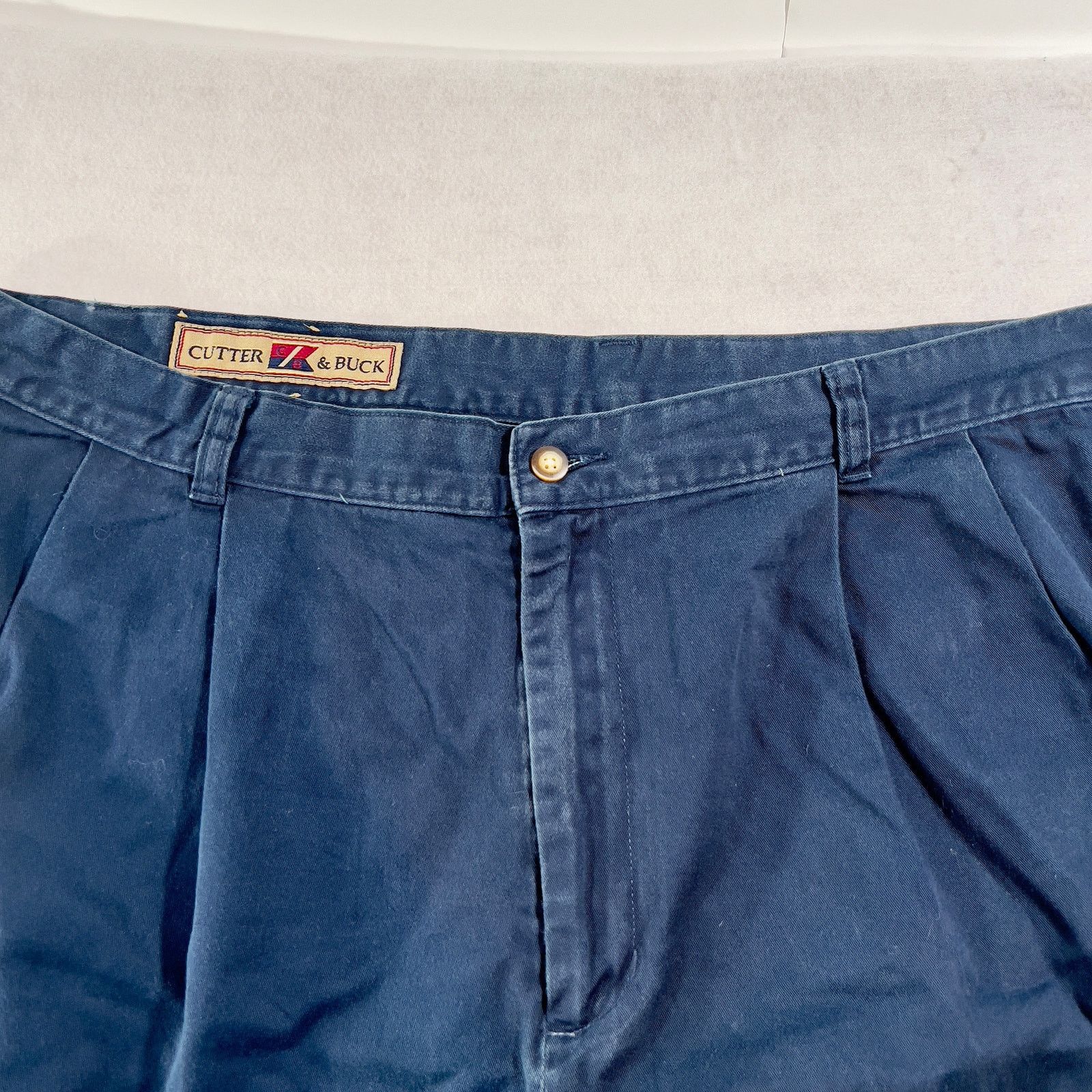 Cutter & Buck Cutter & Buck Men's Chino Short W42 Navy Vintage Hong Kong Size US 42 / EU 58 - 2 Thumbnail