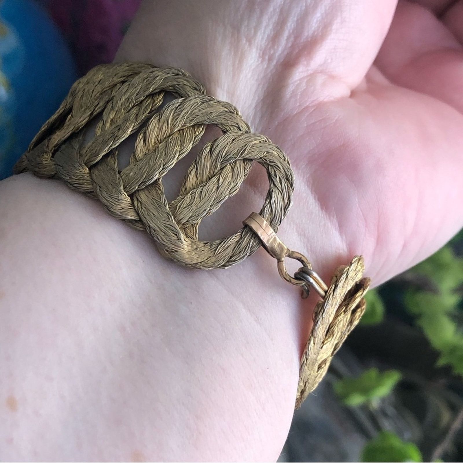 Vintage Vintage hand crafted braided gold strand bracelet Size ONE SIZE - 3 Thumbnail