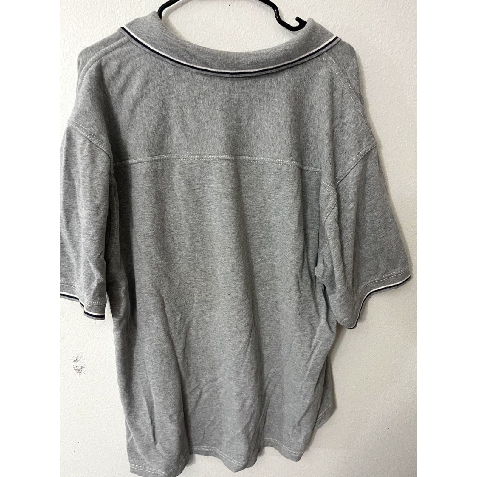 Gap VINTAGE Gap Polo Shirt Men's Casual Stretch XL Gray Solid Short Sleeve Classic Size US XL / EU 56 / 4 - 2 Thumbnail
