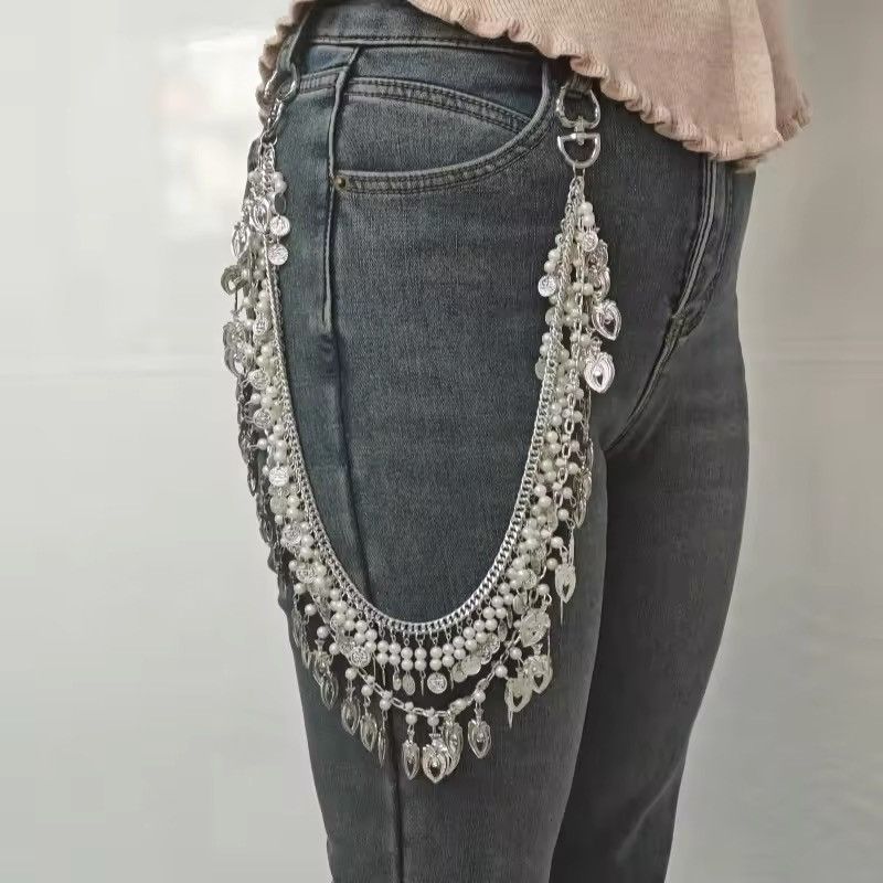 Vintage Gothic style layered tassel waist accessories Size ONE SIZE - 1 Thumbnail