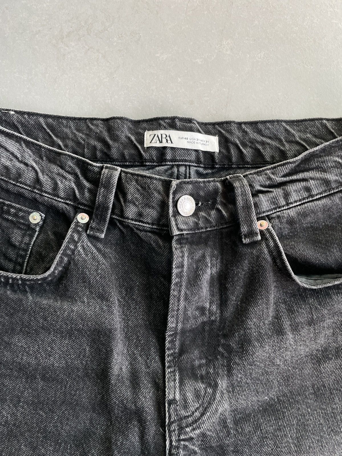 Zara Dark grey jeans Zara Size US 31 - 3 Thumbnail