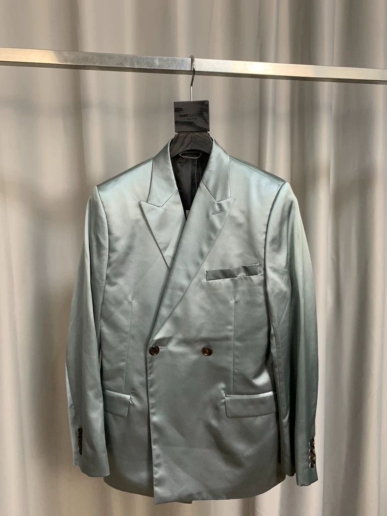Dior Dior Haze blue metallic suit Size 46R - 1 Thumbnail