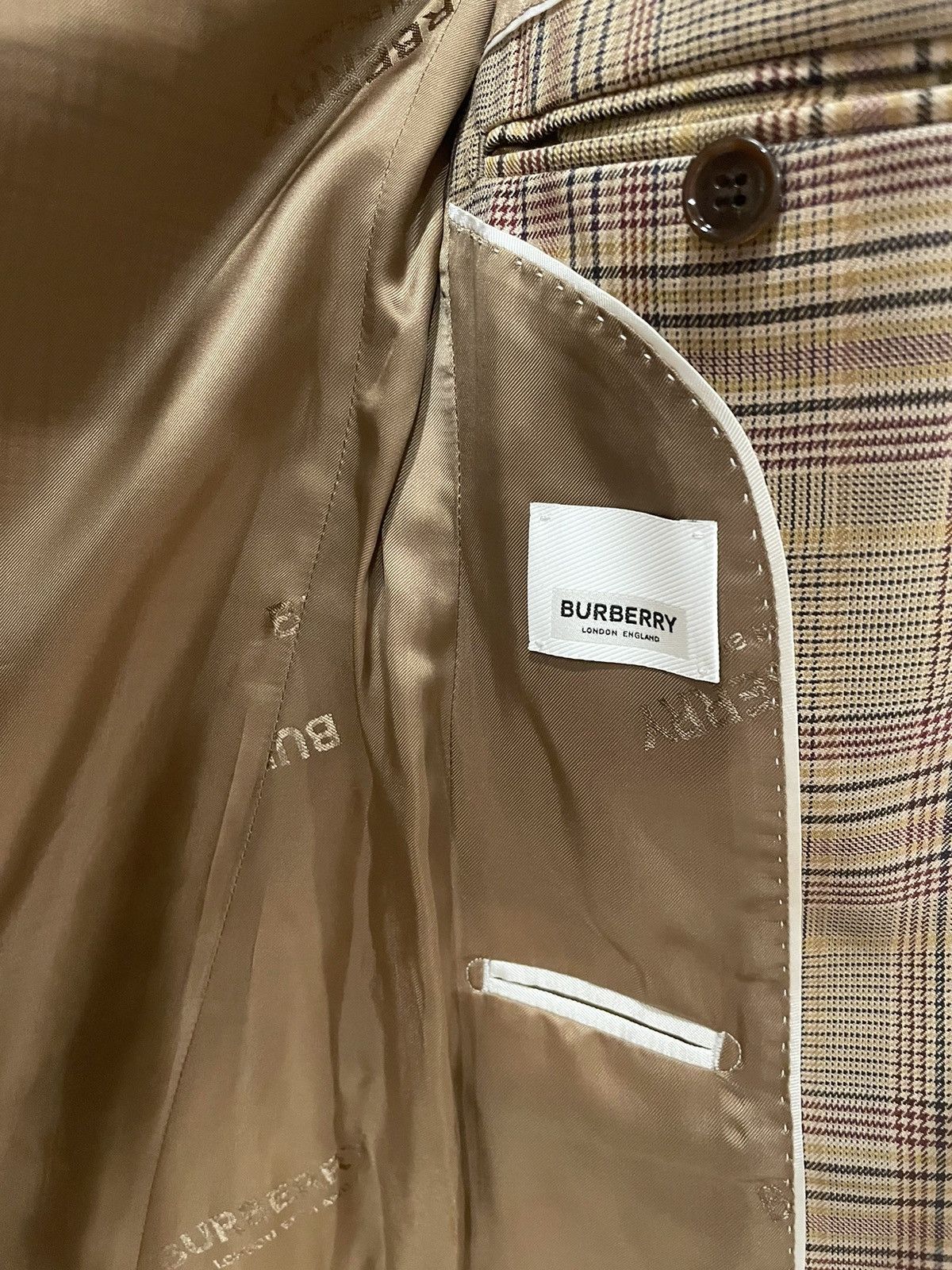 Burberry Burberry Dark Honey Tailored Blazer Size XS / US 0-2 / IT 36-38 - 11 Thumbnail