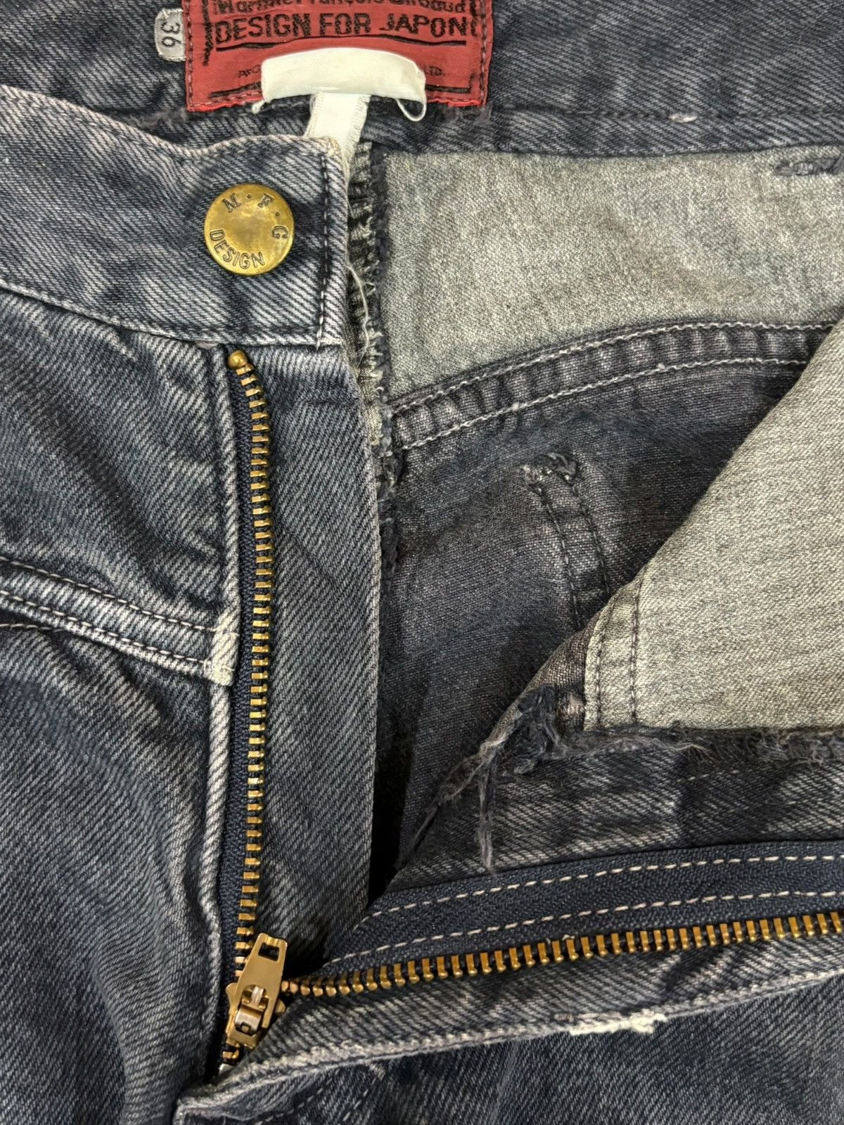 Marithe + Francois Girbaud Vintage Marithe Francois Girbaud Avant Garde Jeans Size US 27 - 9 Thumbnail