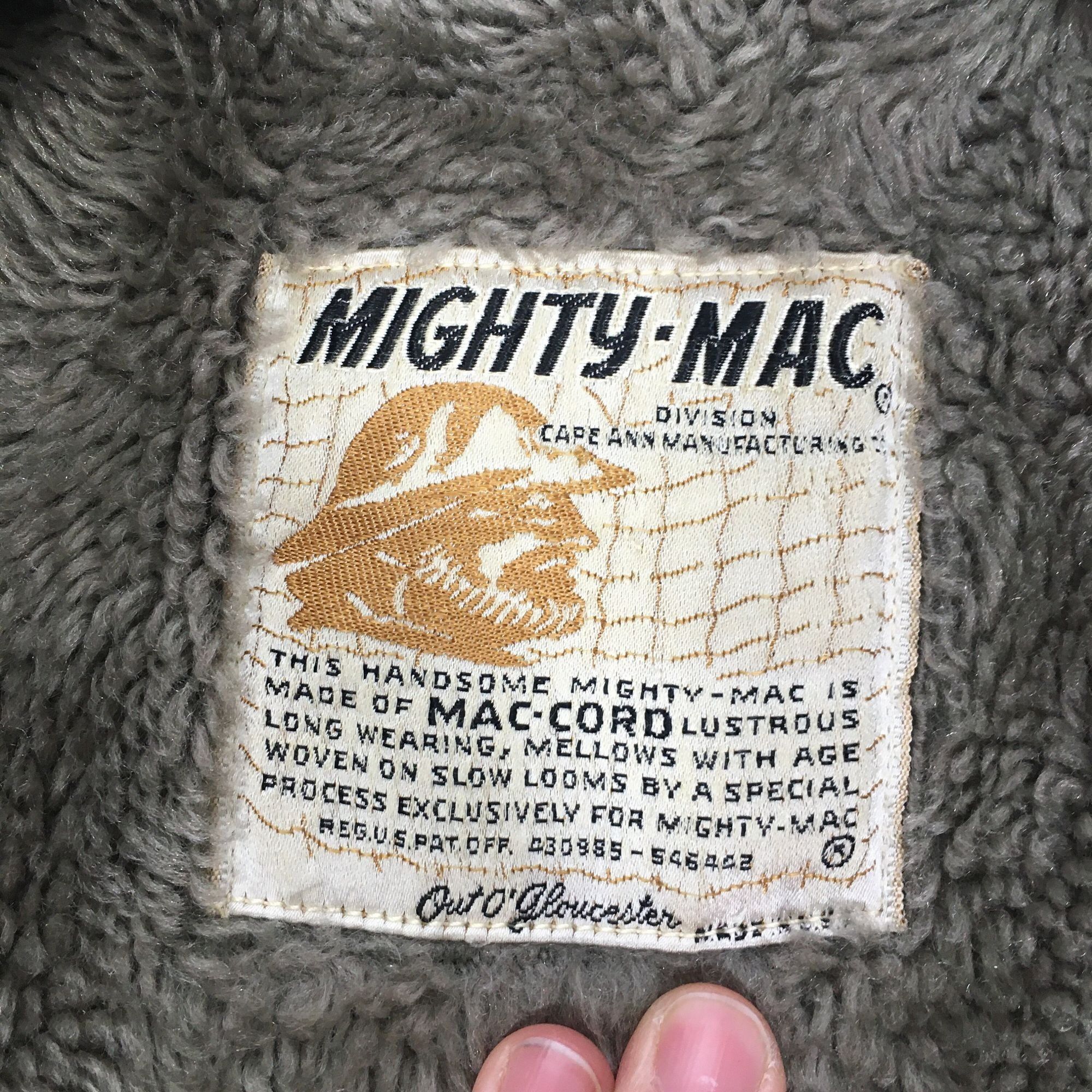 Other Vtg MIGHTY MAC Cord Coat Sherpa Lined Corduroy Jacket Size US M / EU 48-50 / 2 - 6 Thumbnail