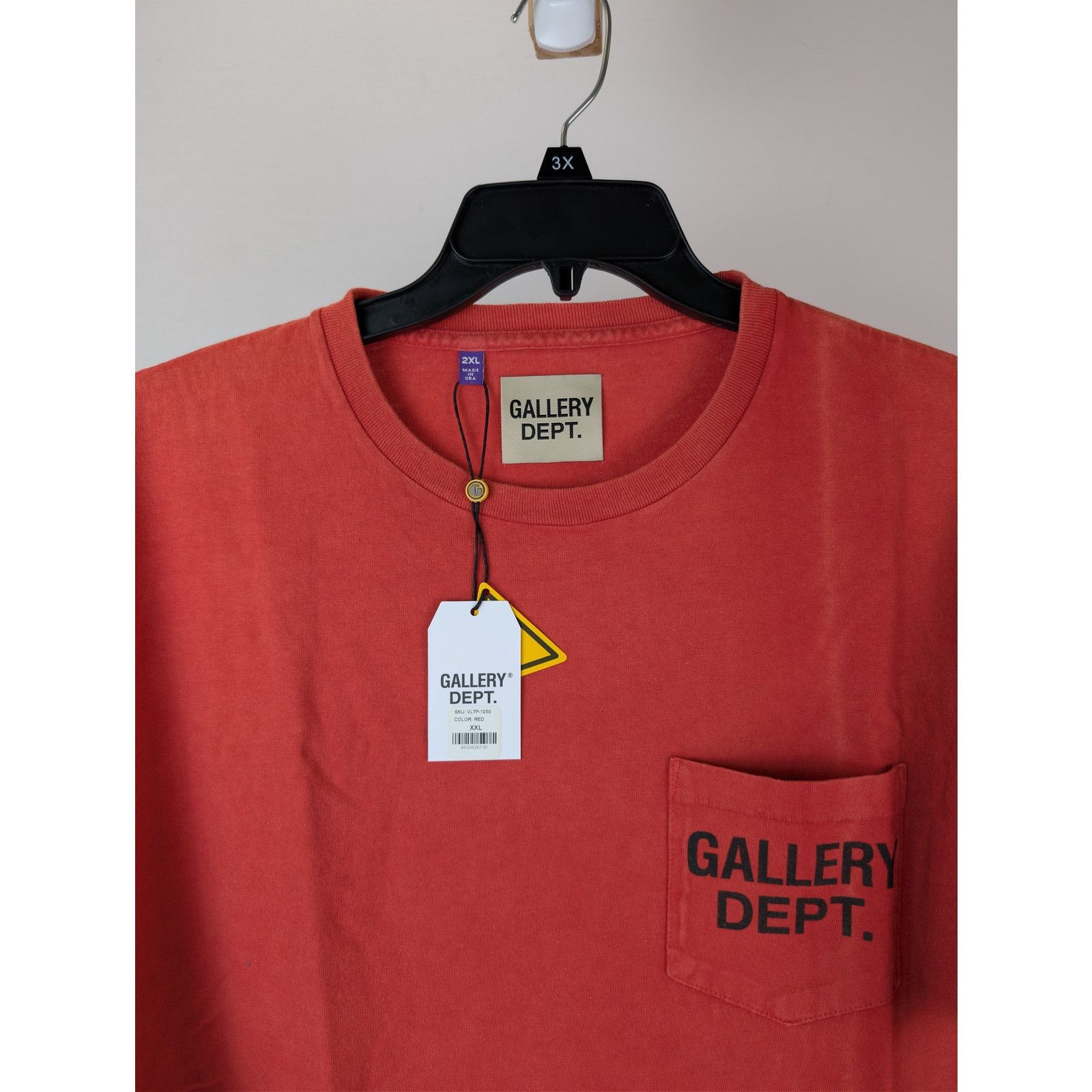Gallery Dept. o1rshd1 Vintage Logo Painted Tee Shirt in Red Size US XXL / EU 58 / 5 - 7 Thumbnail
