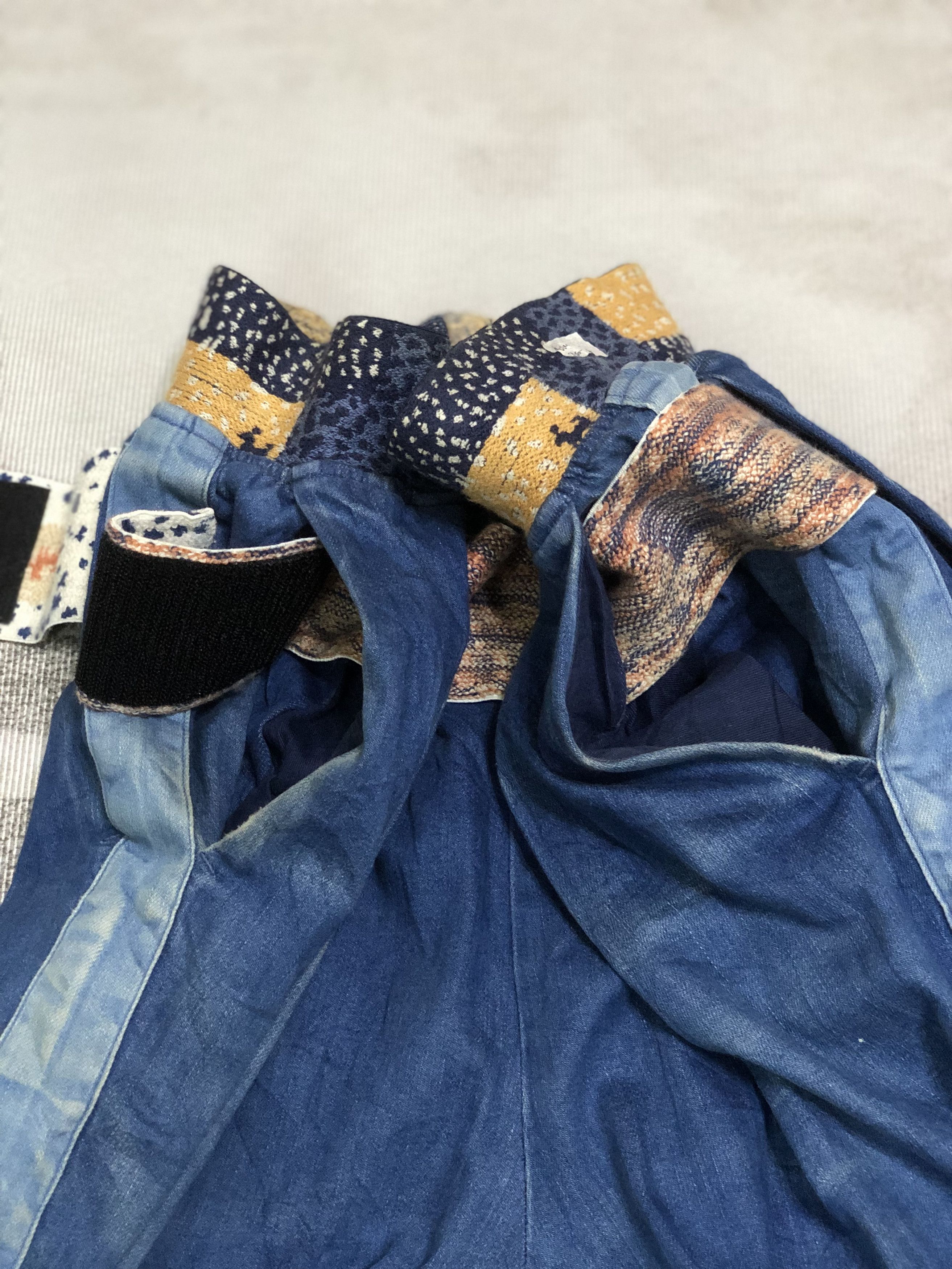Kapital Kapital blue denim trousers with light blue sidebend Size US 30 / EU 46 - 8 Thumbnail