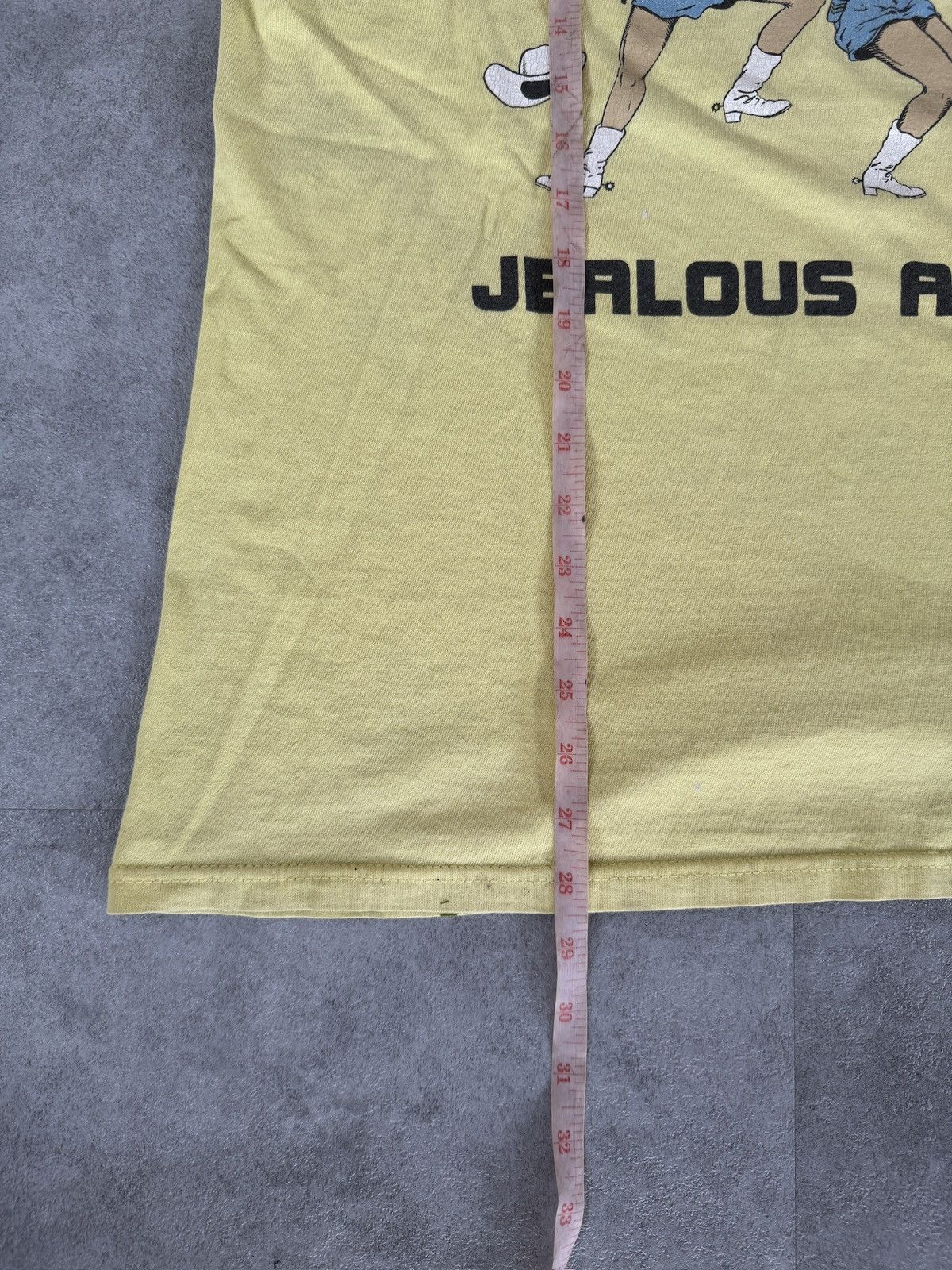 Band Tees *RARE* 90s Y2K 00s VINTAGE BLACK FLAG JEALOUS AGAIN YELLOW Size US M / EU 48-50 / 2 - 9 Thumbnail