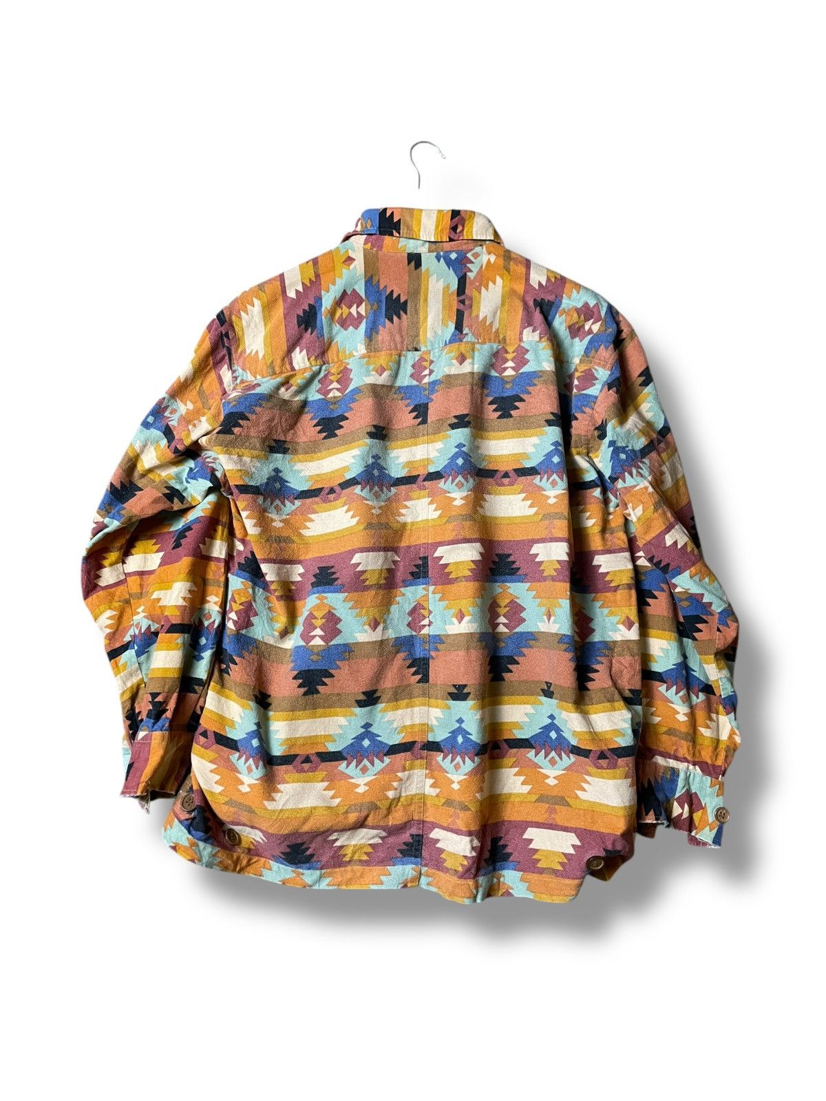 Japanese Brand × Vintage Japanese Brand Unique Abstract Button Up Shirt (93) Size US S / EU 44-46 / 1 - 6 Thumbnail
