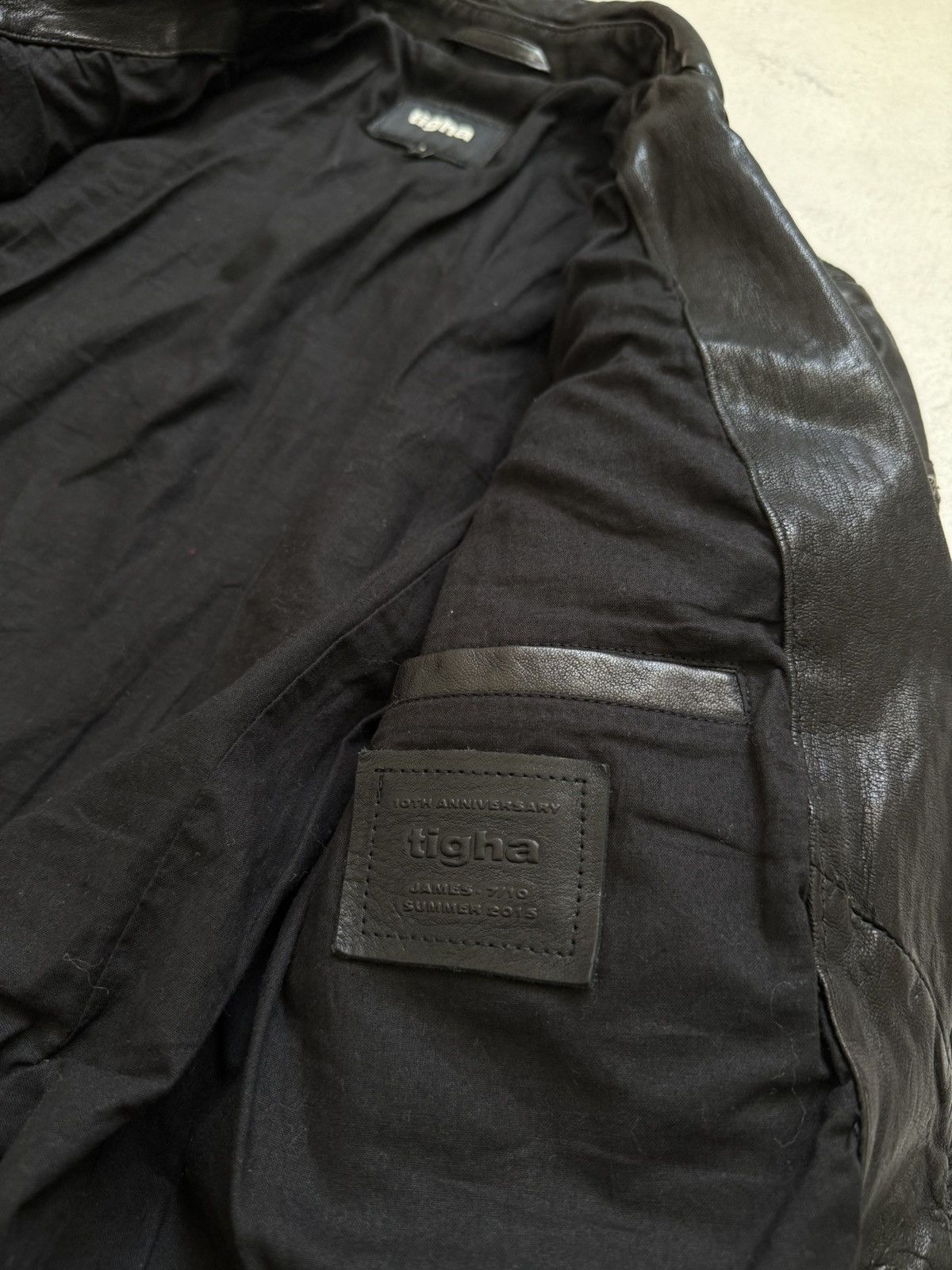 tigha Tigha "James" 10th Anniversary Leather Biker Jacket Moto Size US S / EU 44-46 / 1 - 11 Thumbnail