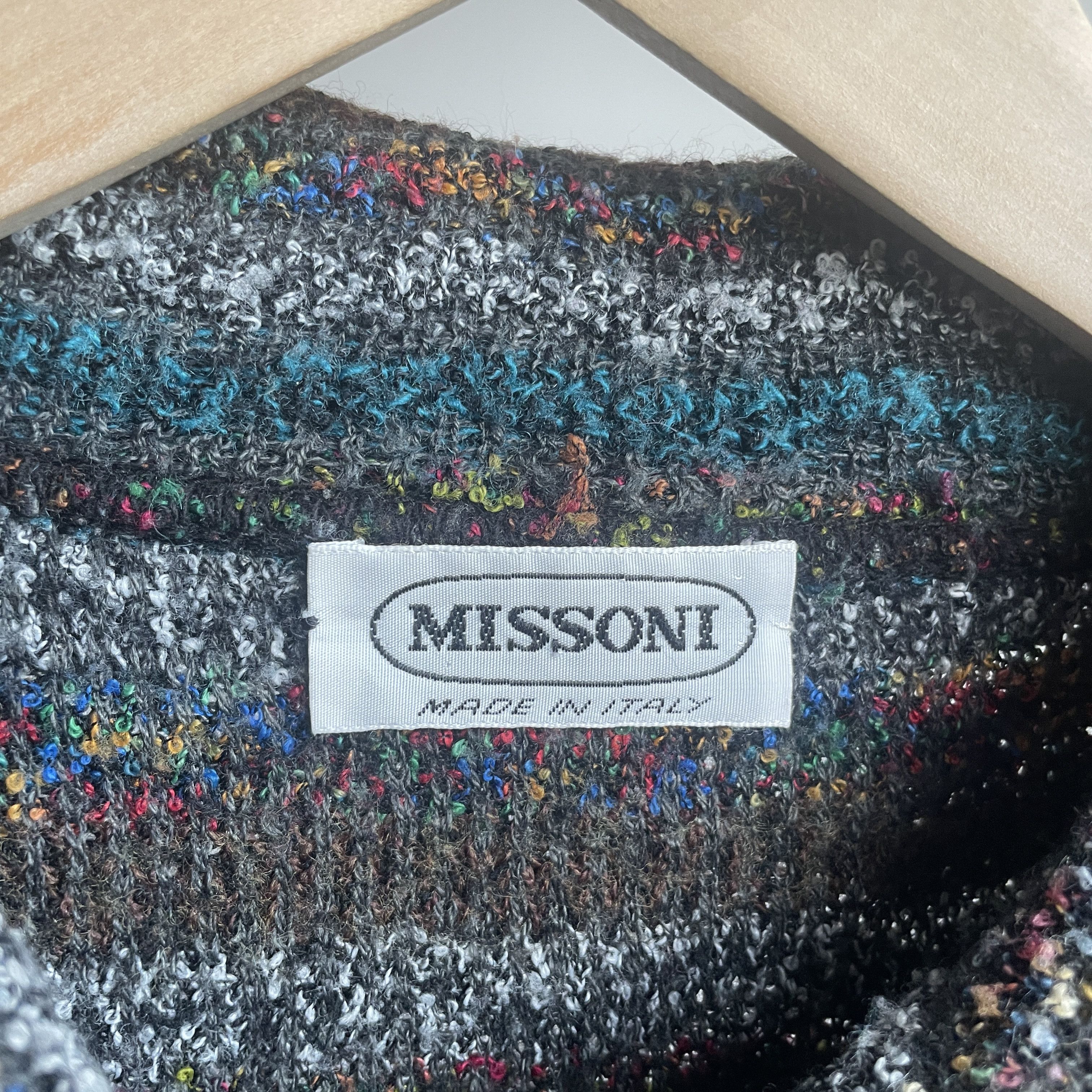 Missoni Missoni Vintage 90's Womens Wool Button Up Cardigan Size M / US 6-8 / IT 42-44 - 6 Thumbnail