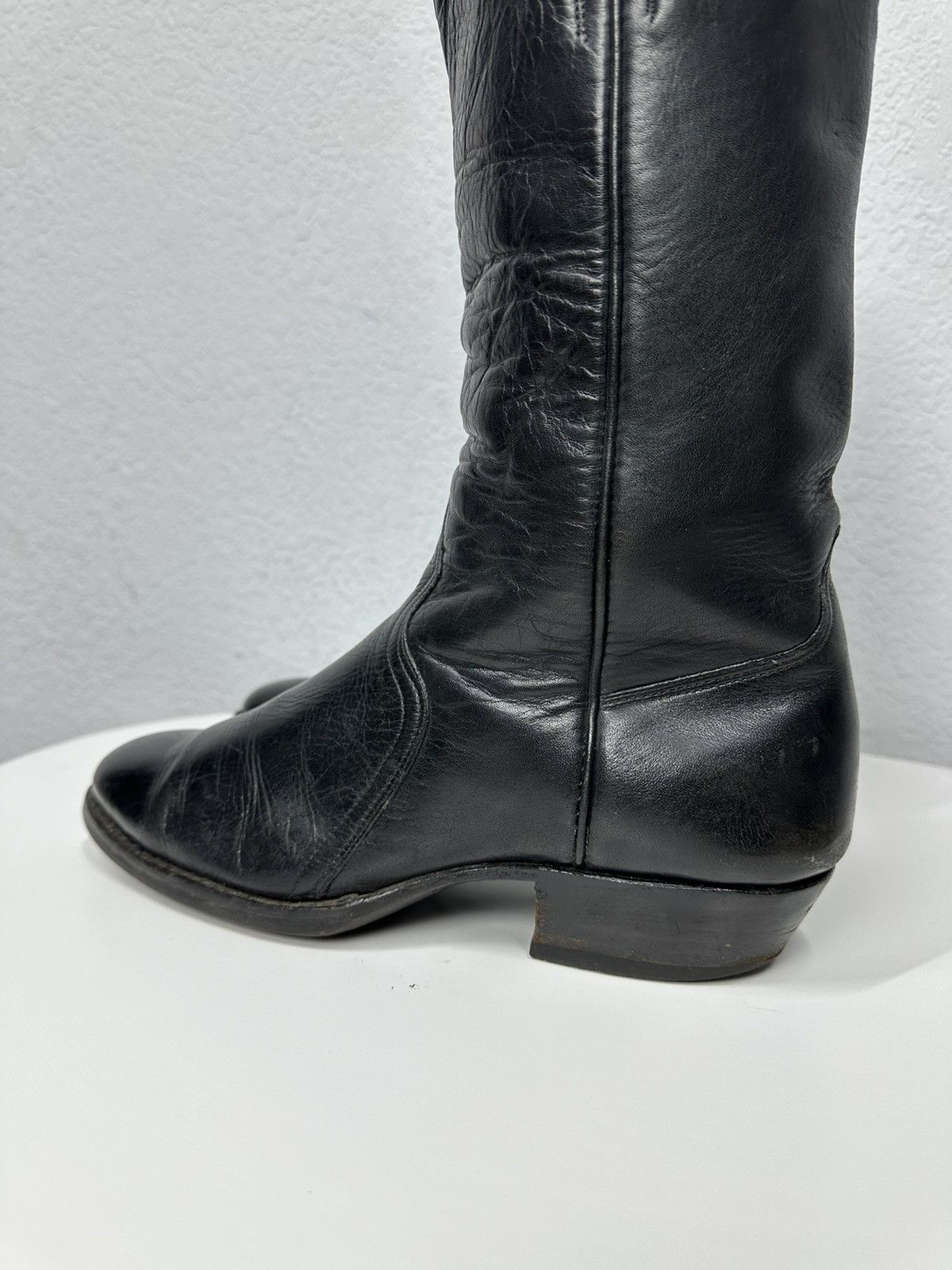 A.S.98 Vintage High Heels Leather Boots Knee Y2k Avantgarde Rare Size US 9 / IT 39 - 4 Thumbnail