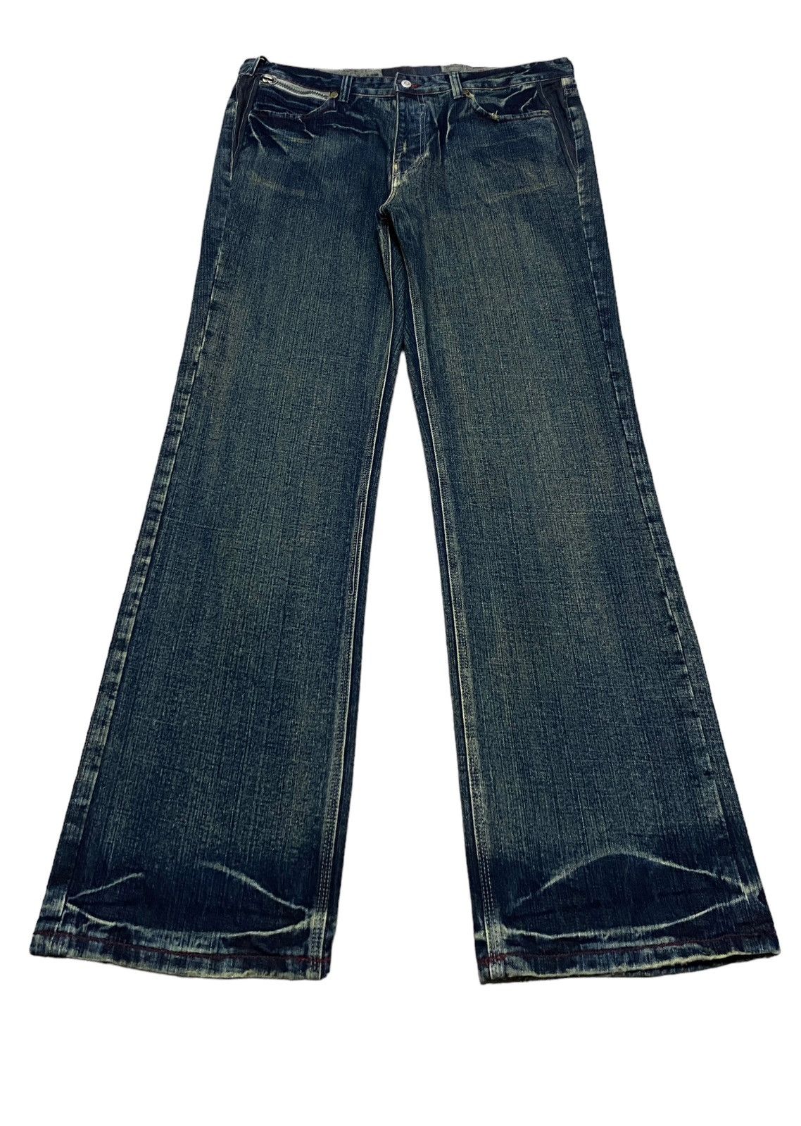 Vintage Rare Design Vintage Brand Split Star Baggy Jeans 2000s Size US 40 / EU 56 - 1 Thumbnail