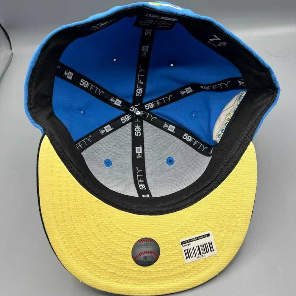 New Era Tampa Bay Rays Hat Men 7 5/8 59Fifty New Era Fitted Cap New Size ONE SIZE - 7 Thumbnail