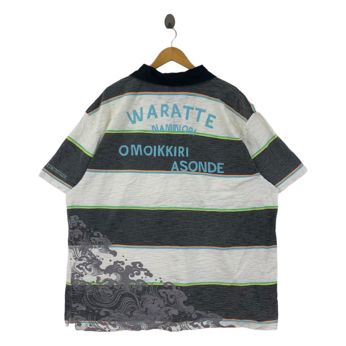 Vintage JAPAN TRADITIONAL Waratte Naminori Surf Polo Size US XXL / EU 58 / 5 - 5 Thumbnail