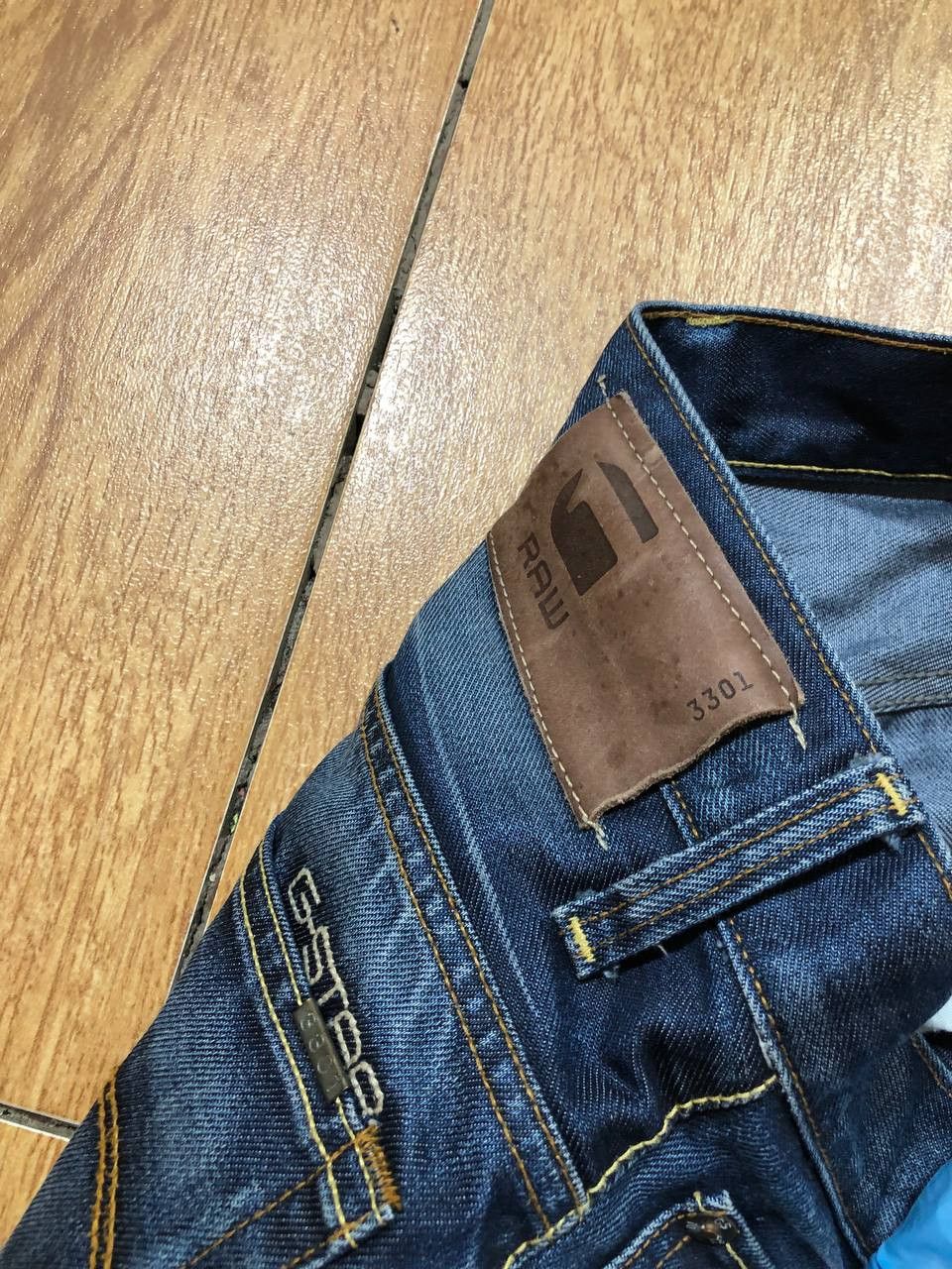 G-Star G Star Raw 3301 Straight Denim Pant Trouser Jean Old Money Size US 30 / EU 46 - 4 Thumbnail
