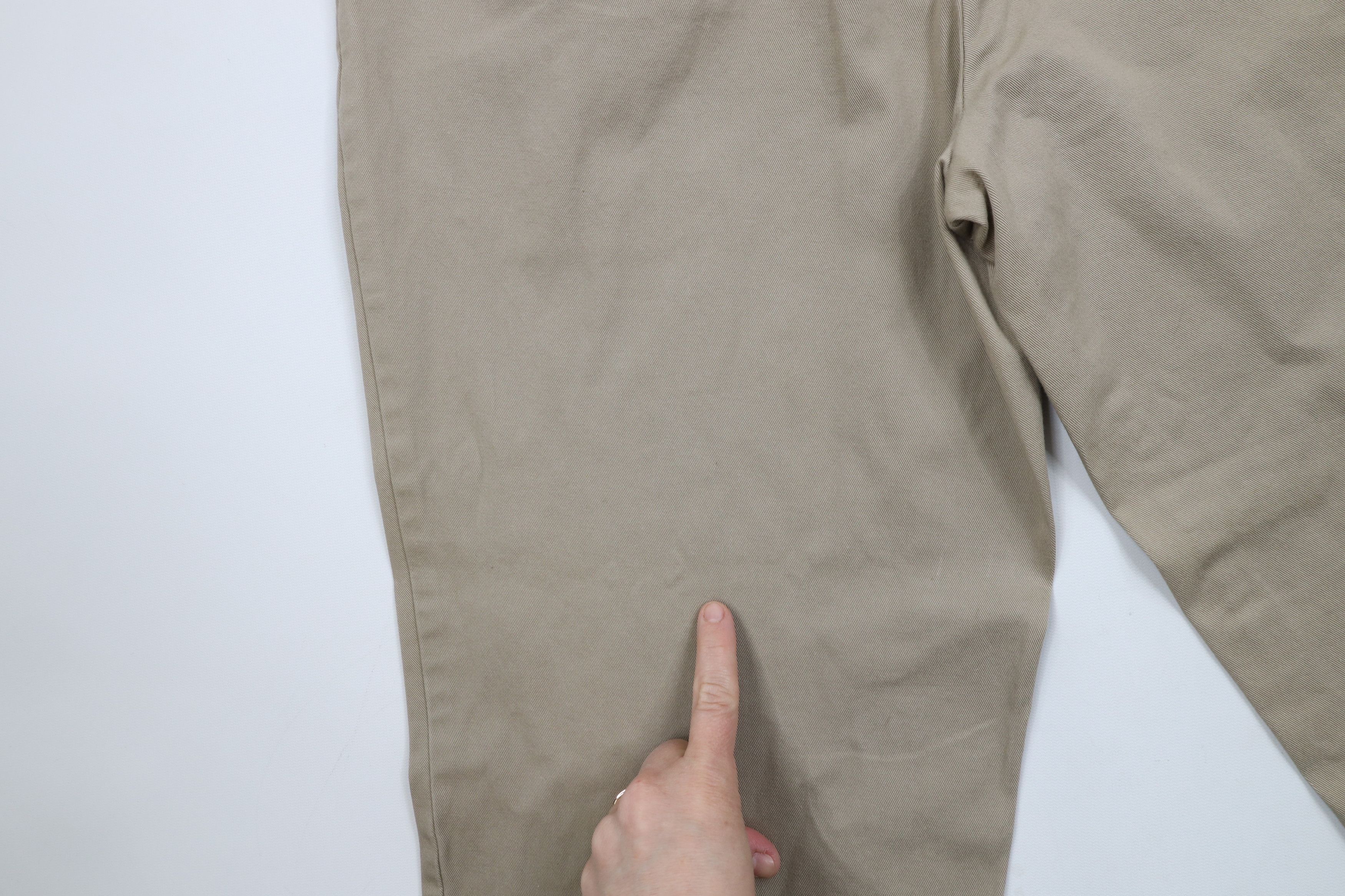 DKNY × Vintage Vintage 90s DKNY Fit Straight Leg Chino Pants Beige Cotton Size US 34 / EU 50 - 13 Thumbnail