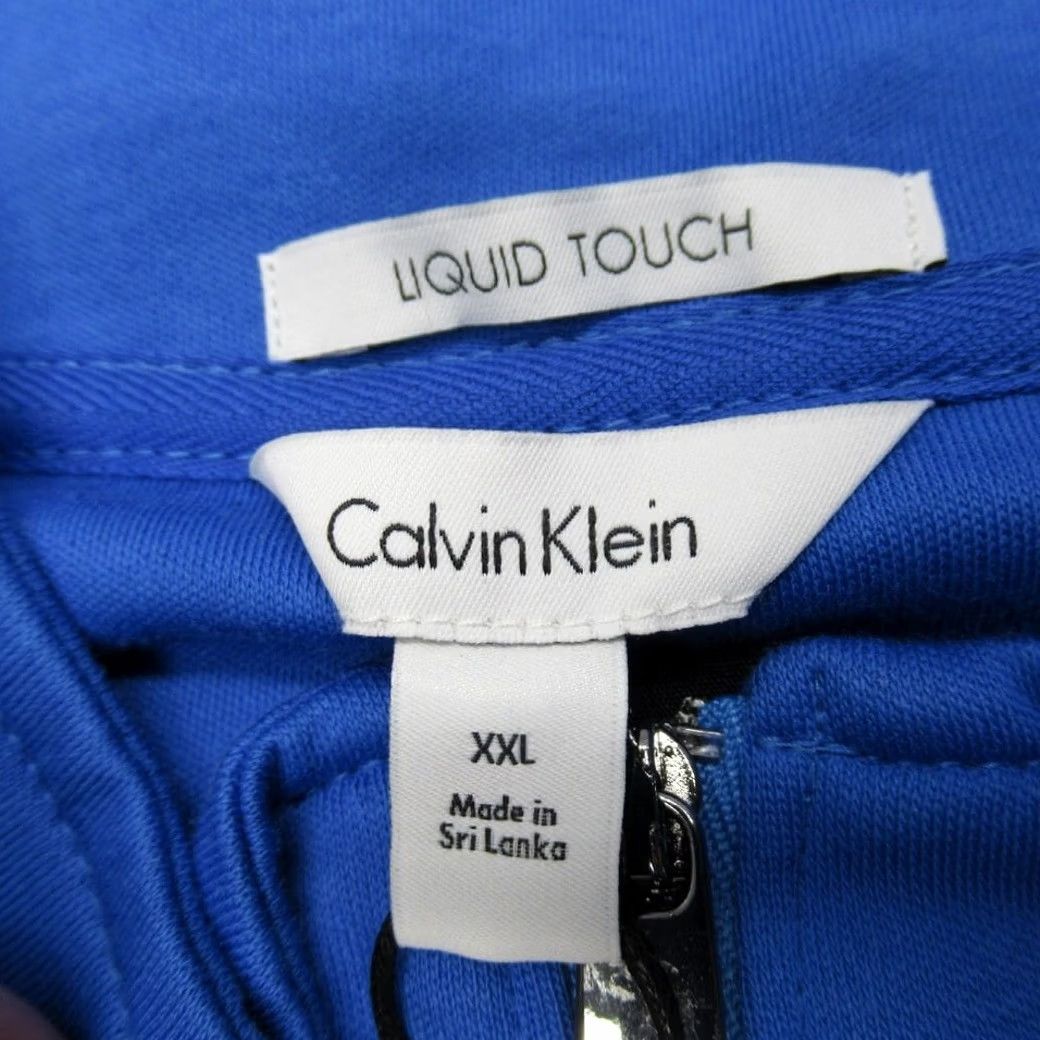 Calvin Klein Calvin Klein Shirt Men XXL Blue Liquid Touch Pullover Long Sleeve Casual 1/4 Zip Mock Neck Colorblock Lightweight Breathable Size US XXL / EU 58 / 5 - 4 Thumbnail