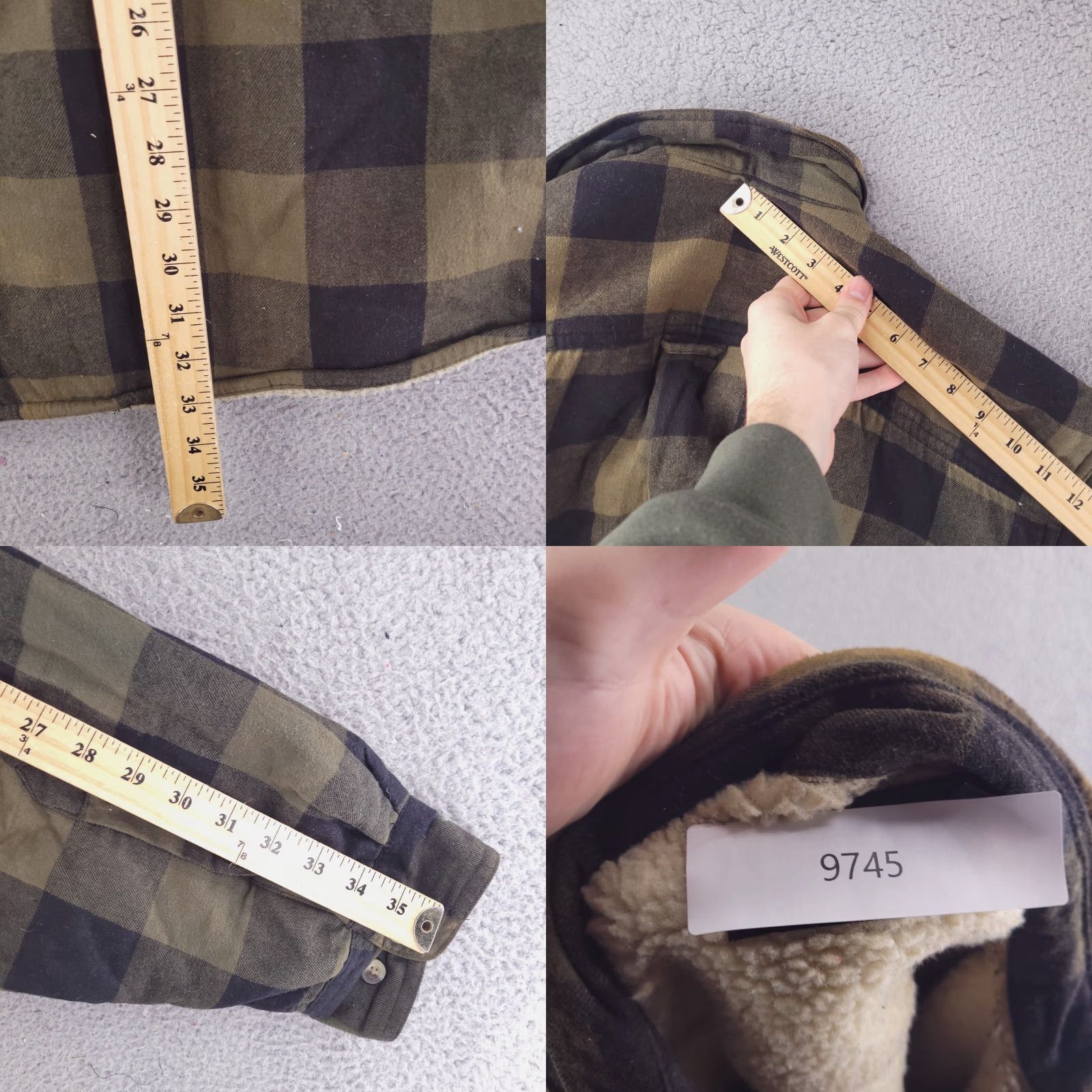 Vintage RedHead Jacket Mens 2XL Plaid Flannel Overcoat Brown Work Casual Sherpa Coat Size US XXL / EU 58 / 5 - 8 Thumbnail