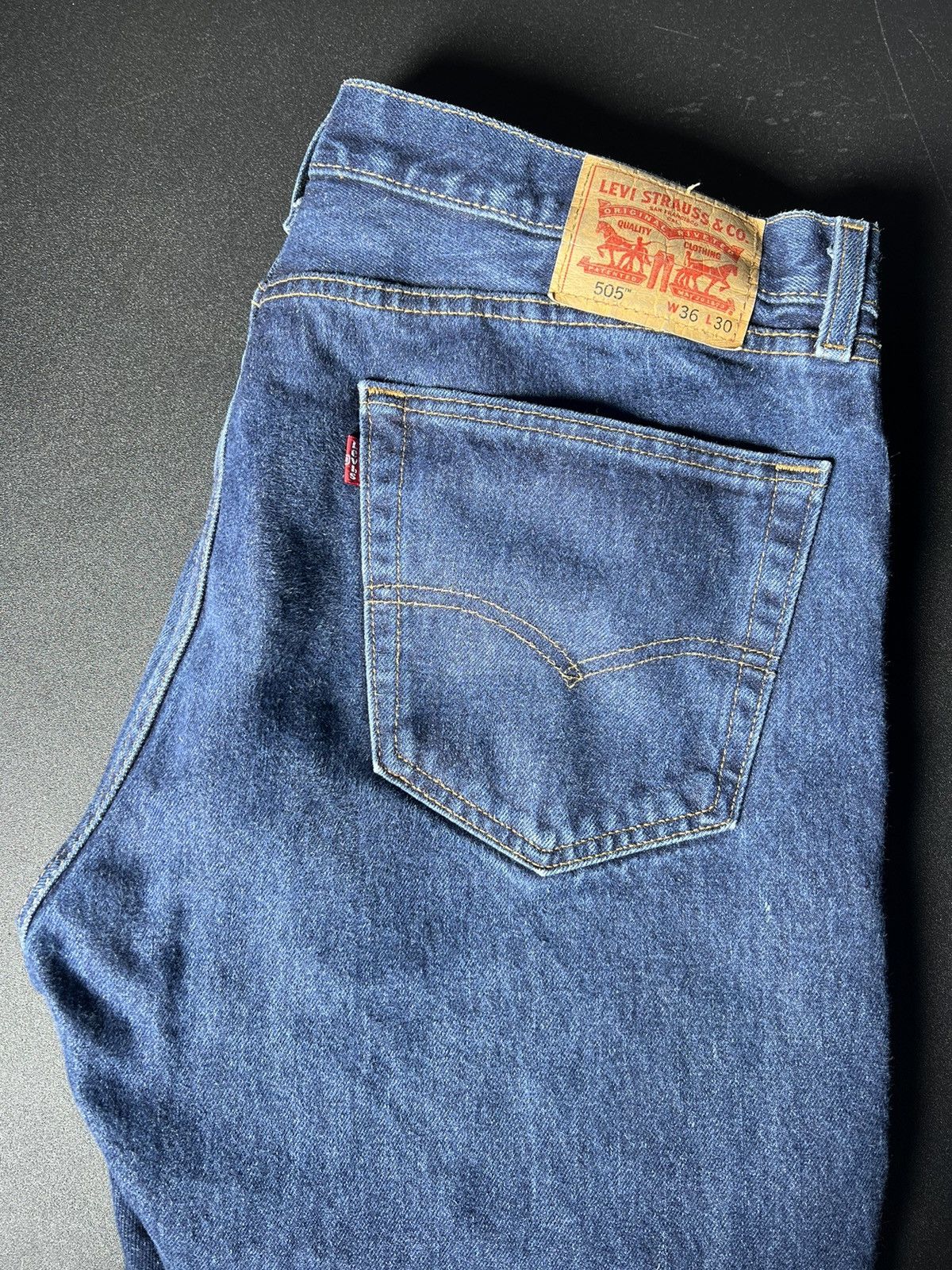Levi's Levis 505 36 x 30 Denim Jeans Size US 36 / EU 52 - 5 Thumbnail