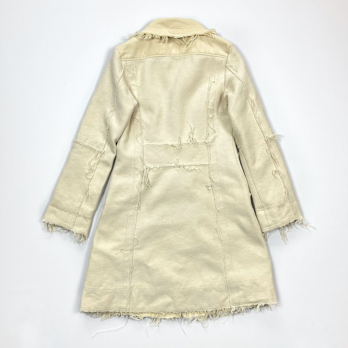 Diesel Diesel Trench Coat Denim Wool Grunge Y2K Vintage Size M Size M / US 6-8 / IT 42-44 - 22 Thumbnail
