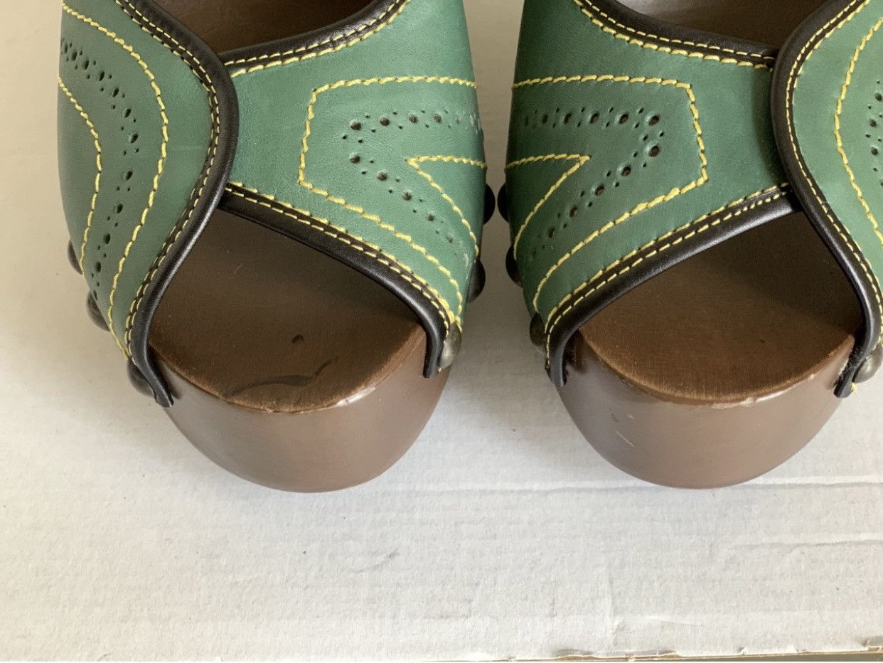 Marni Marni Leather Platform Wedge Sandals Size US 10 / IT 40 - 8 Thumbnail