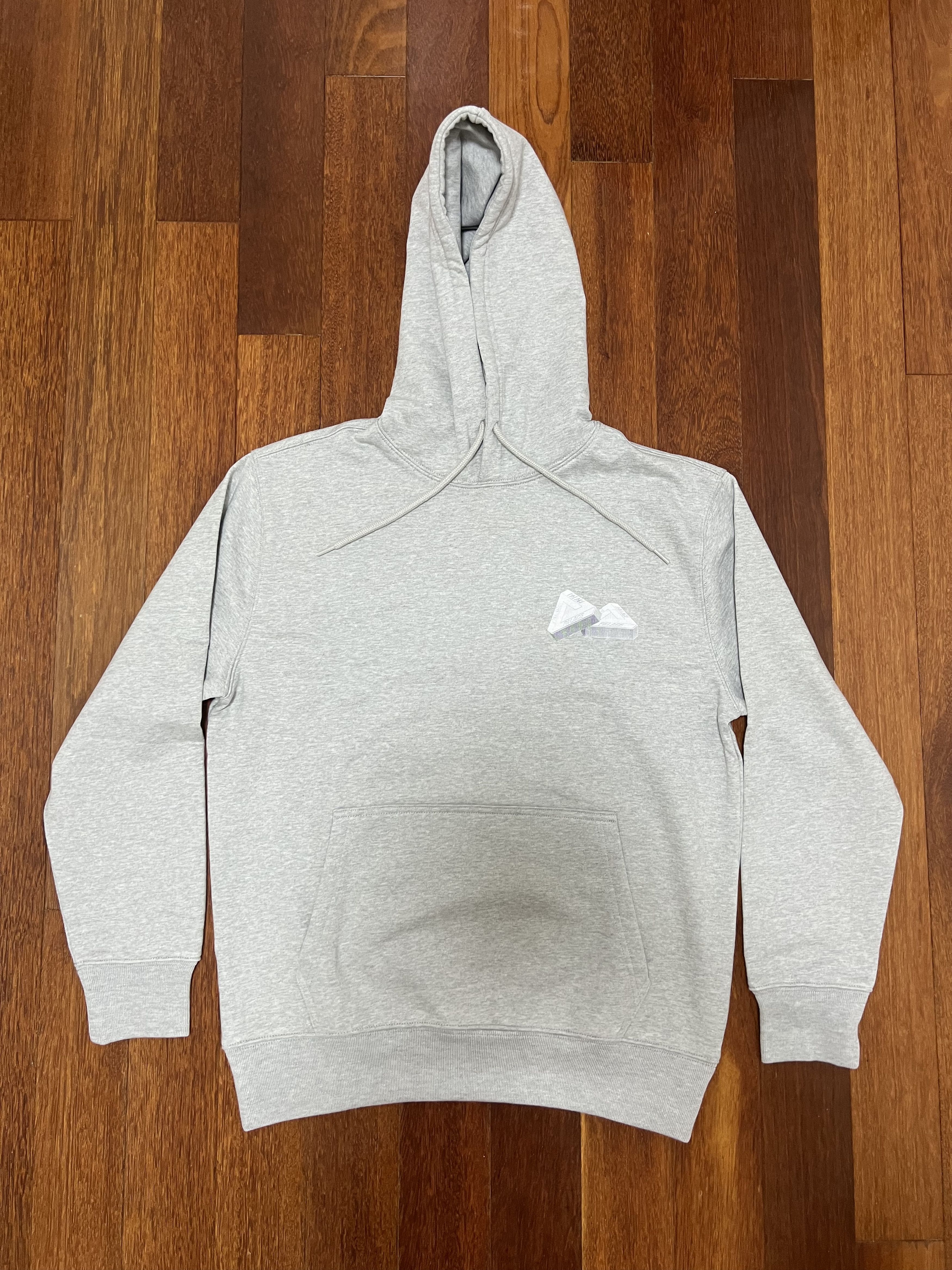💚 2020 Palace Tri-Gaine Hoodie Grey Marl Medium NEW
