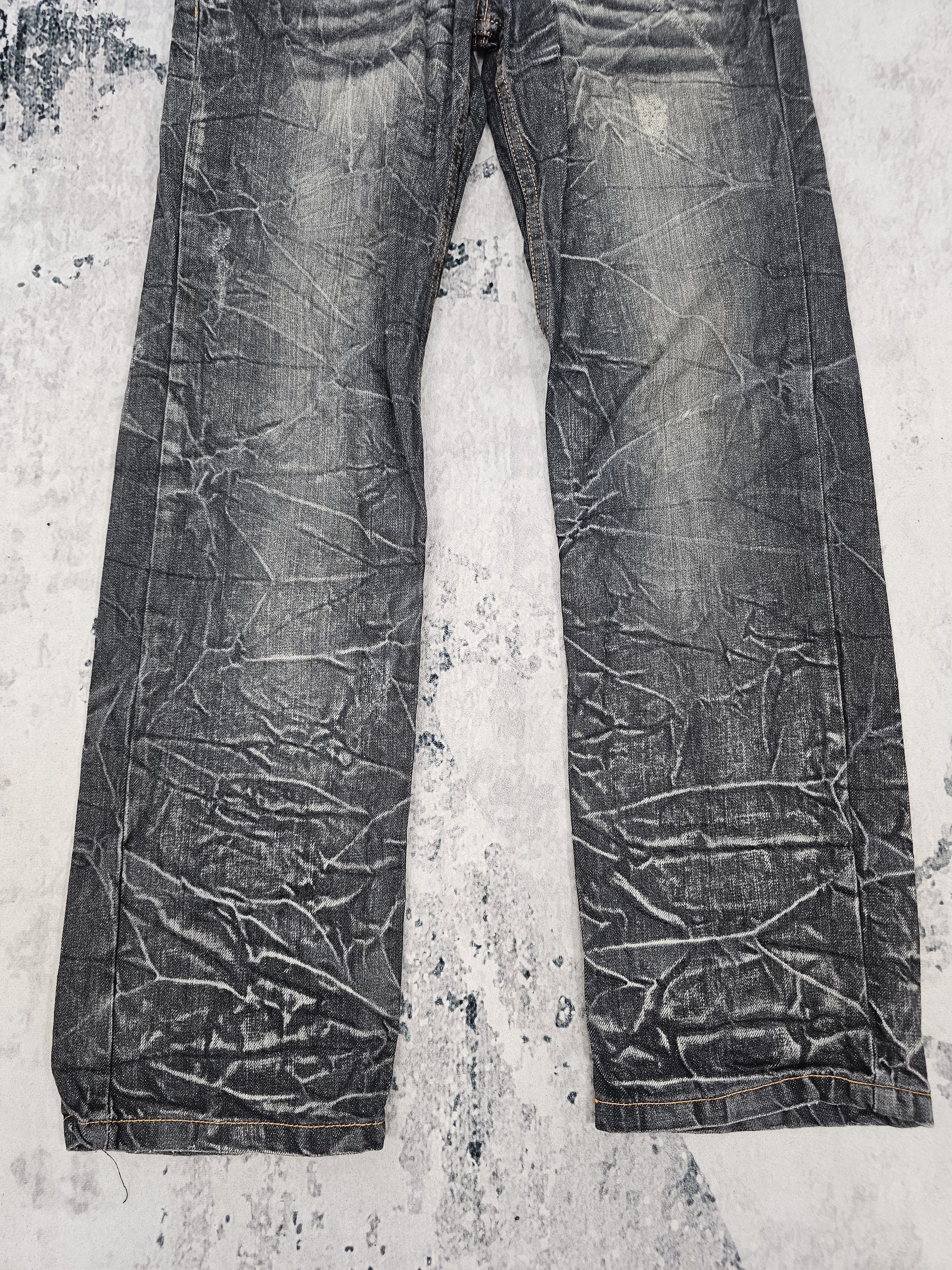 Japanese Brand NYLAUS CLOTHING Double Waist Punk Bondage Design Jean JB0262 Size US 30 / EU 46 - 3 Thumbnail
