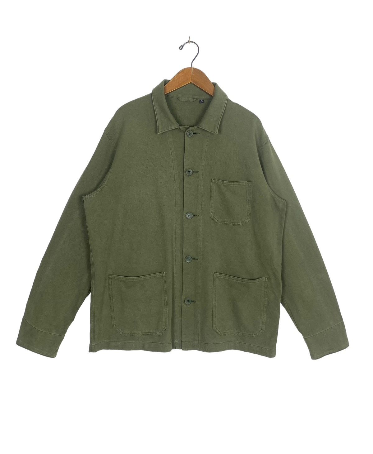 Rare‼️ Uniqlo Chore Shirt Green Army