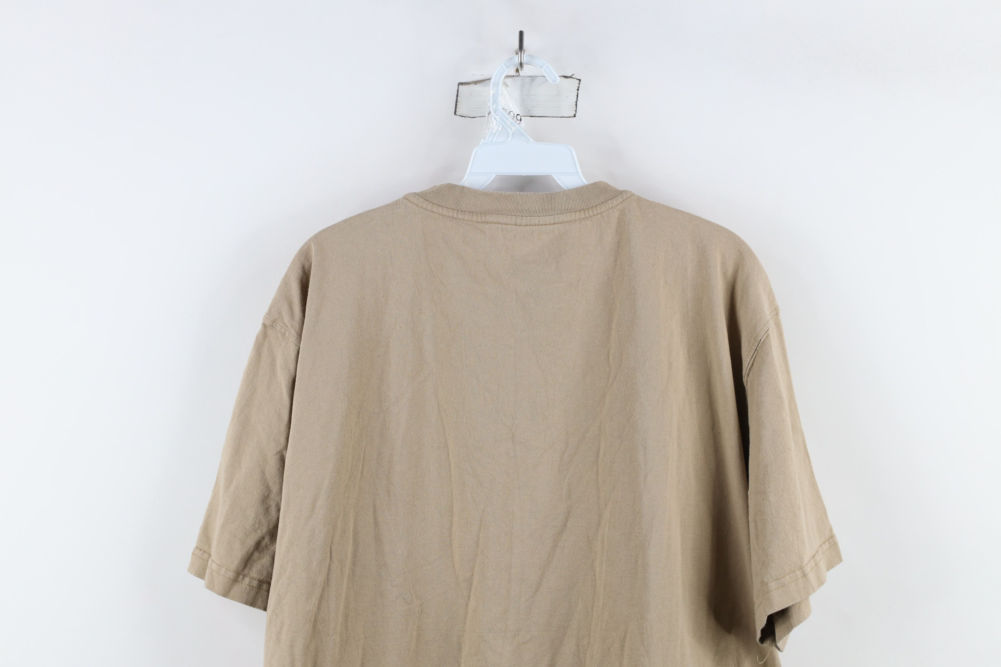 Dickies × Vintage Vintage Y2K Dickies Spell Short Sleeve Henley T-Shirt Beige Size US XL / EU 56 / 4 - 12 Thumbnail