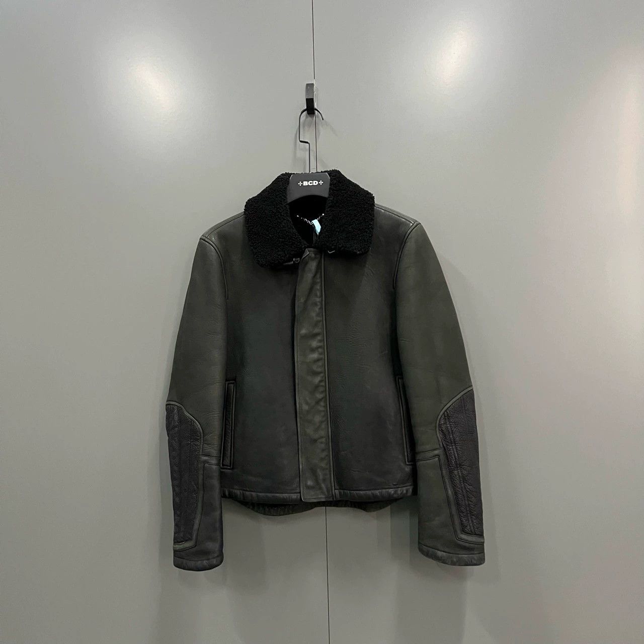 louis vuitton shearling leather jacket 46