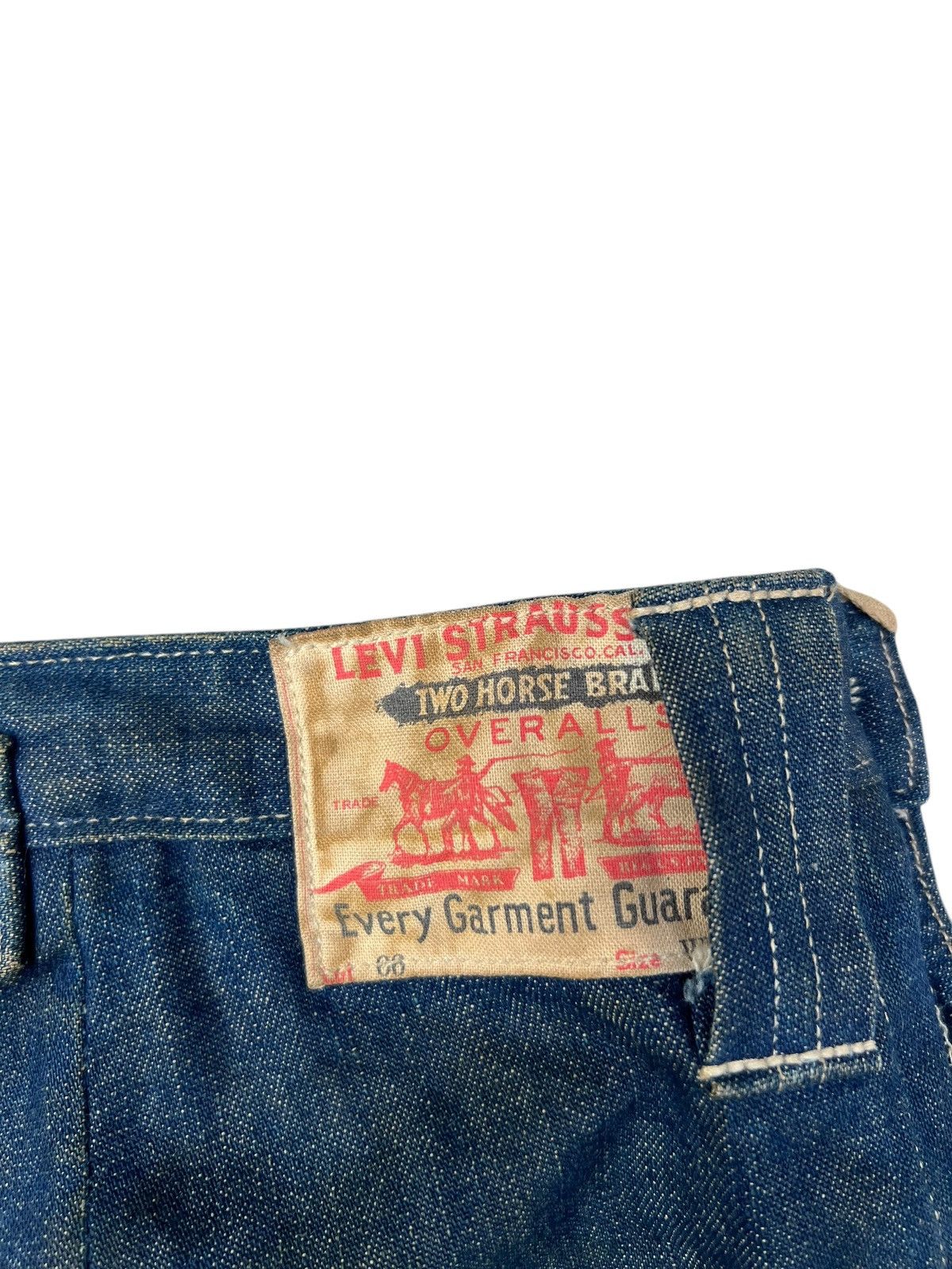 Levi's Vintage Clothing Levi’s LVC Dirty Mud Stains Denim Selvedge Work Wear Jeans Size US 34 / EU 50 - 22 Thumbnail