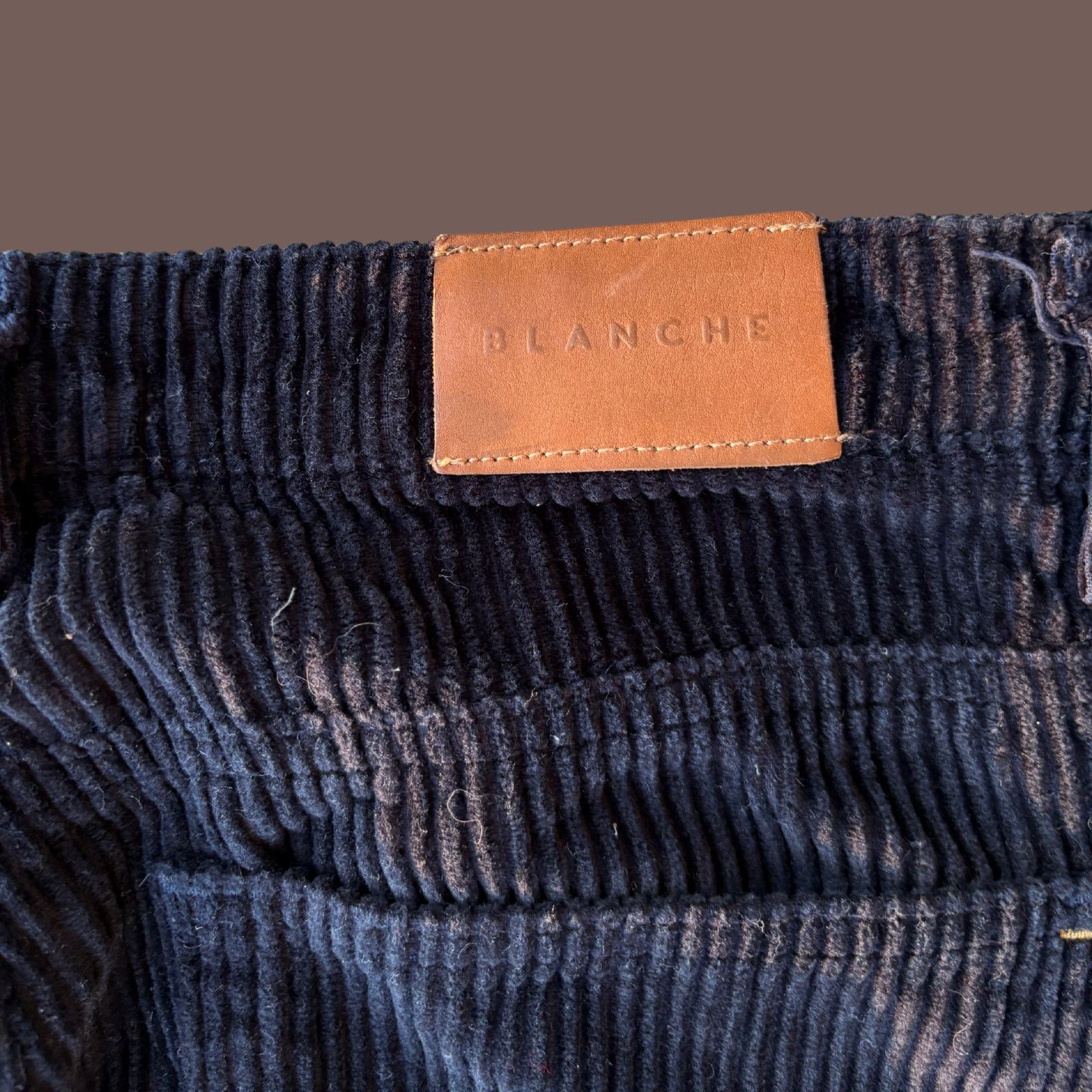 Vintage VTG Corduroy Pants Blanche Atelier Black | Minimal Workwear Size 28" / US 6 / IT 42 - 5 Thumbnail