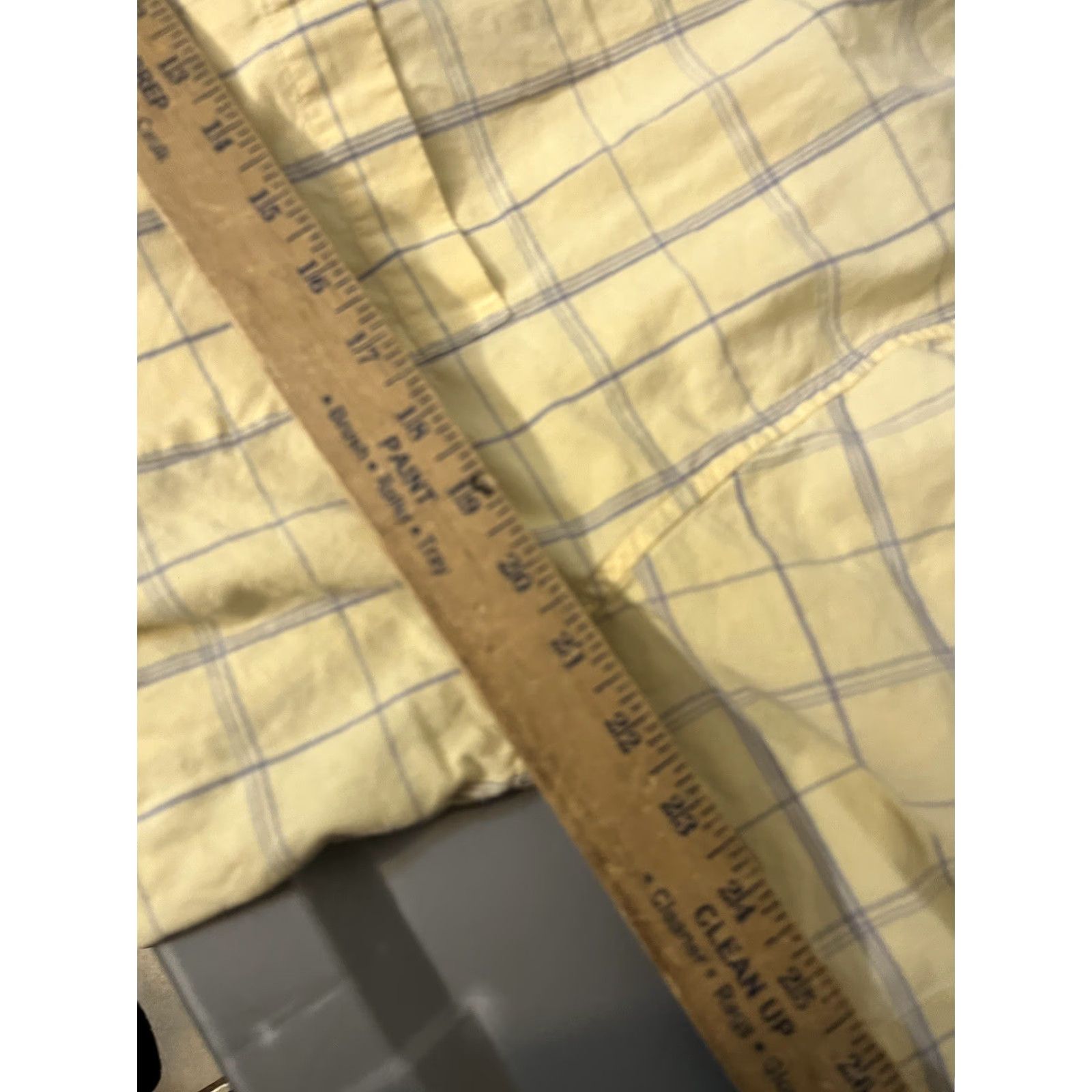 Izod IZOD Shirt Mens XL Yellow Check Cotton Blend Button-Down Short Sleeve (Regular) Size US XL / EU 56 / 4 - 5 Thumbnail