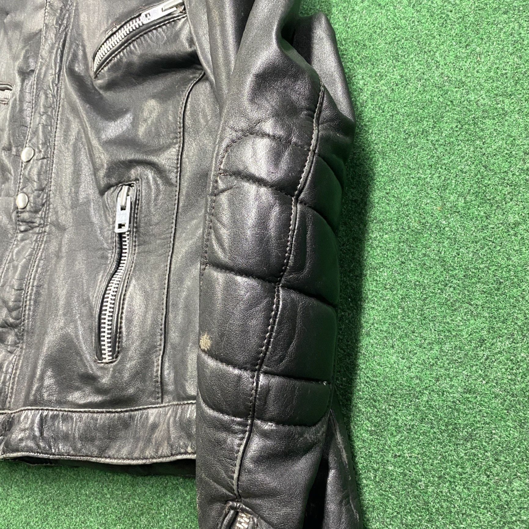 Vintage VINTAGE Hein Gericke Leather Jacket Mens M Black Motorcycle Jacket Hooded All Seasons Full Zip Casual 80s 90s USA Racing Riding Dancing? Size US M / EU 48-50 / 2 - 7 Thumbnail