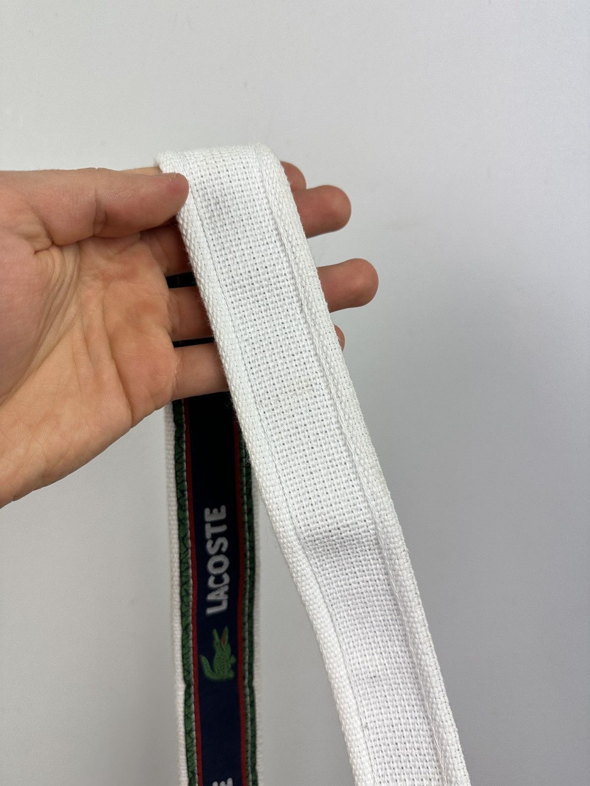 Lacoste × Vintage Vintage Y2K Lacoste Monogram Spell Logo Belt Size ONE SIZE - 10 Thumbnail