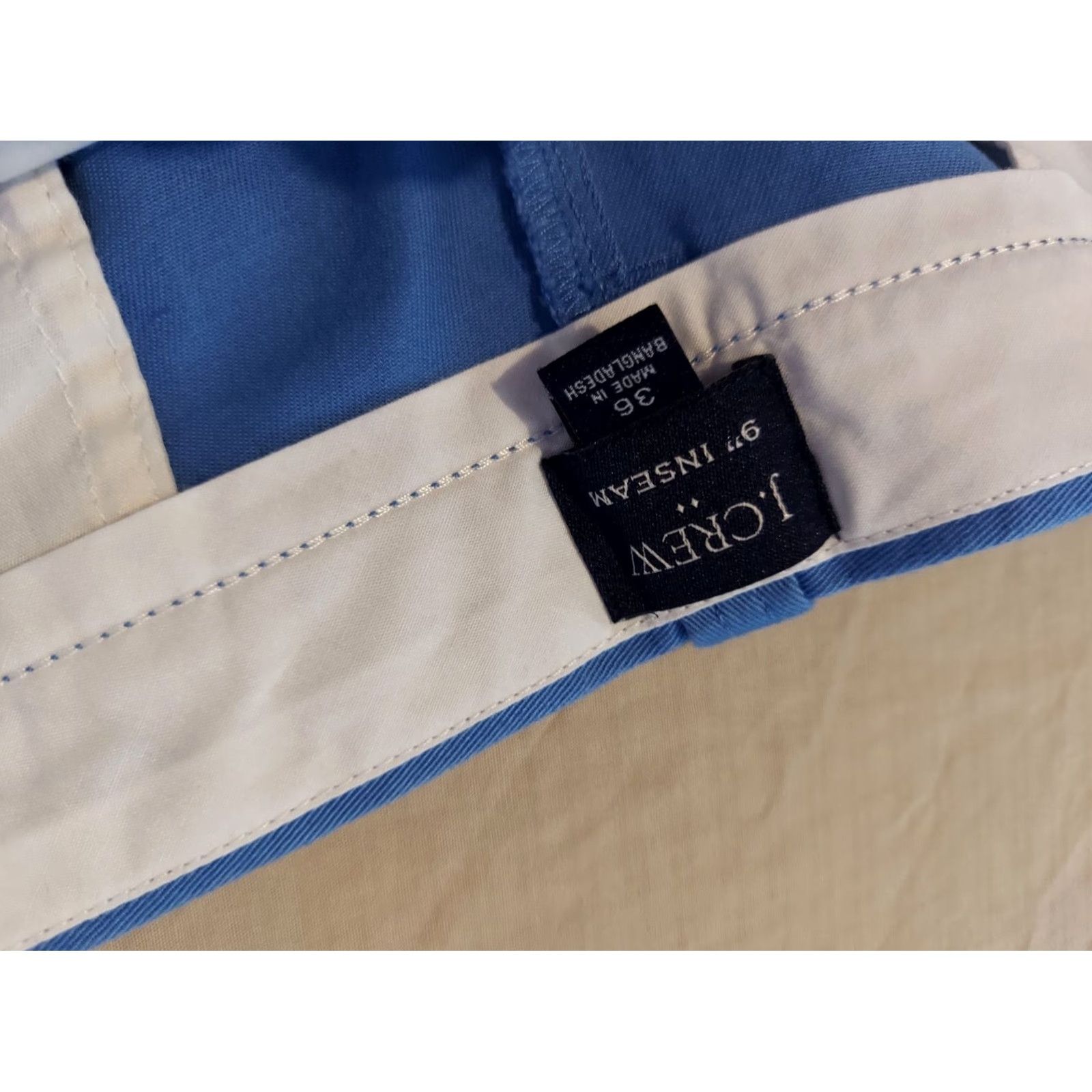J.Crew J.CREW Men Shorts 36 Blue Cotton Chino Khaki Regular Size 36 Mens Size US 36 / EU 52 - 4 Thumbnail