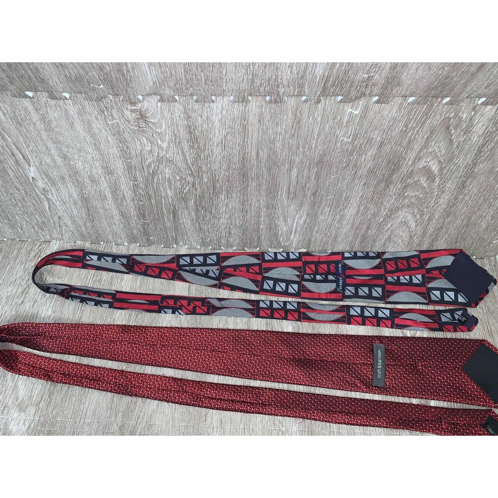 The Unbranded Brand Silk Tie Collection Set of 5 Geometric Designer Men's Ties Size ONE SIZE - 9 Thumbnail