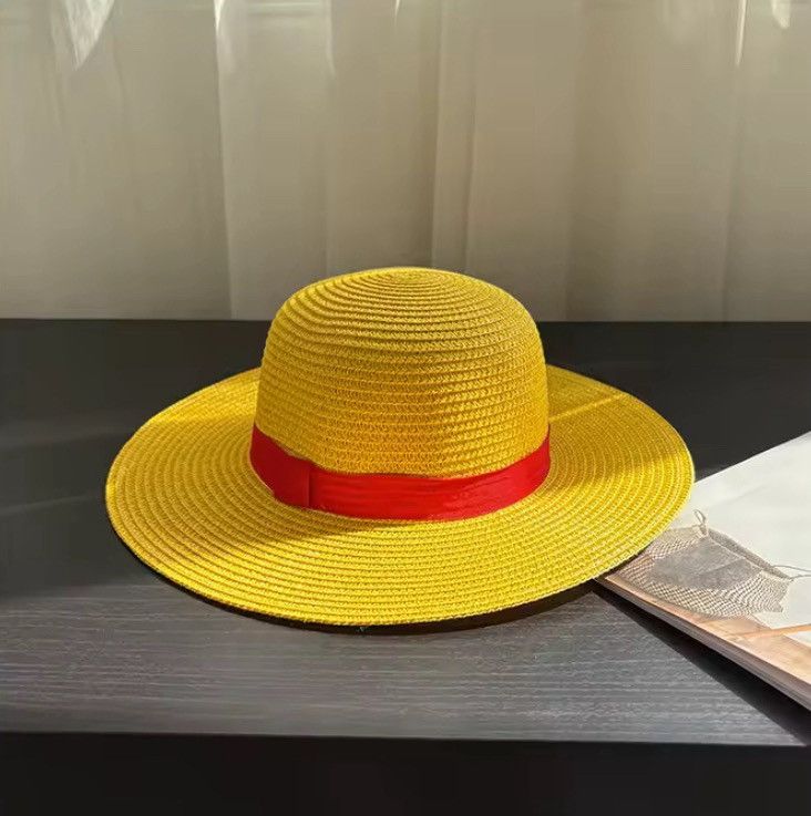 Japanese Brand Yellow Straw Hat Size ONE SIZE - 1 Thumbnail