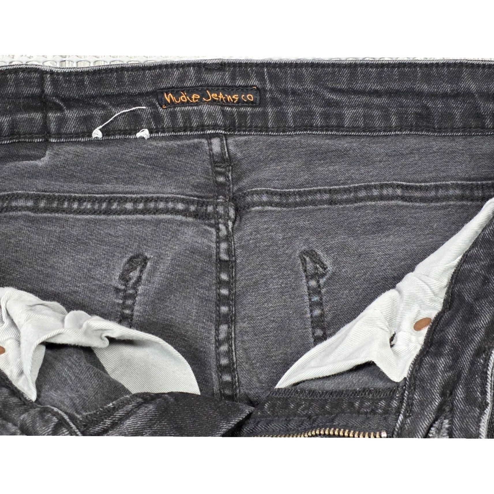 Nudie Jeans Nudie Jeans Co Skinny Lin Jeans Mens Slim 30x32 Black Denim Stretch Pockets 90s Theme Mens Size US 30 / EU 46 - 7 Thumbnail