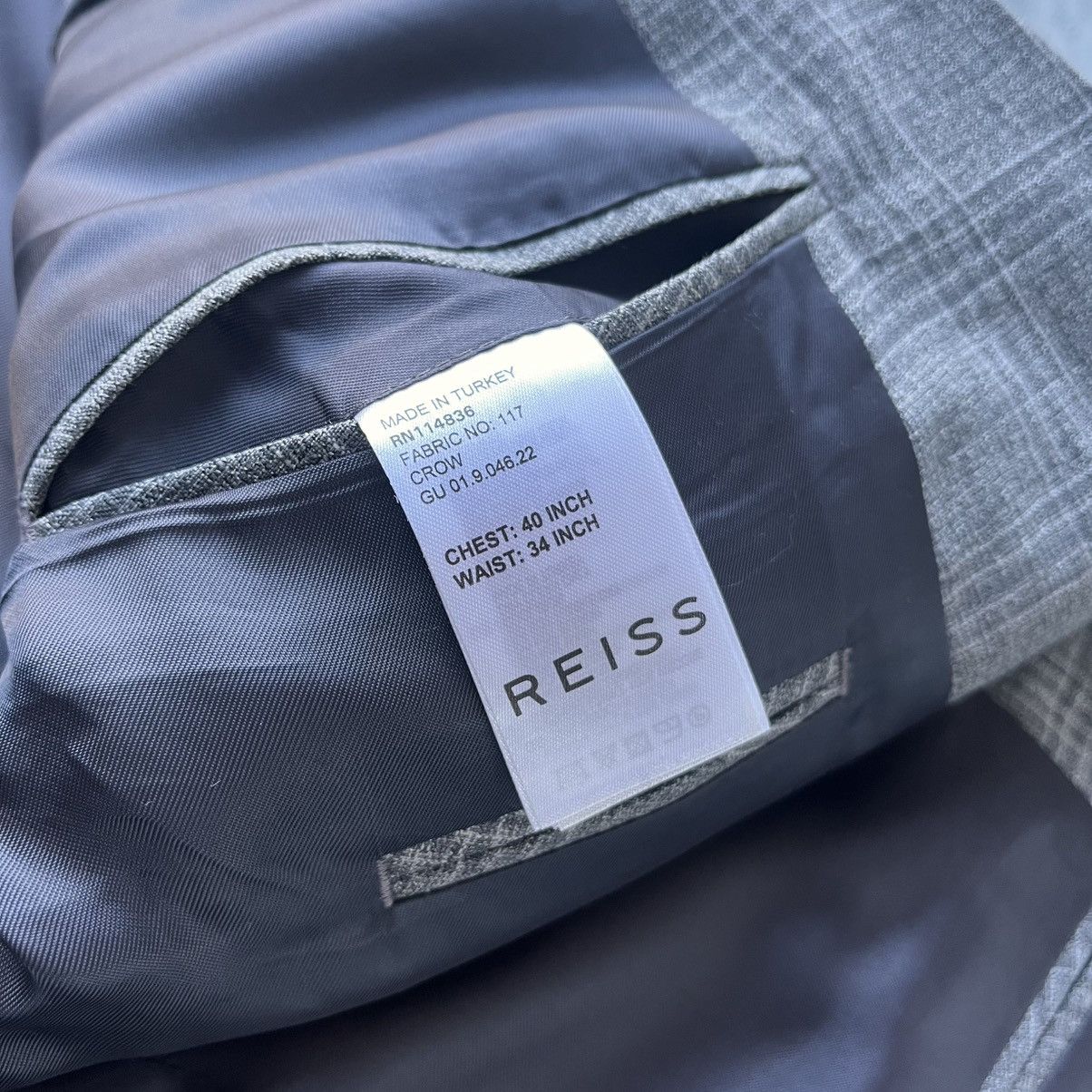 Reiss Reiss 3 Piece Quayle Suit Size 40R - 6 Thumbnail