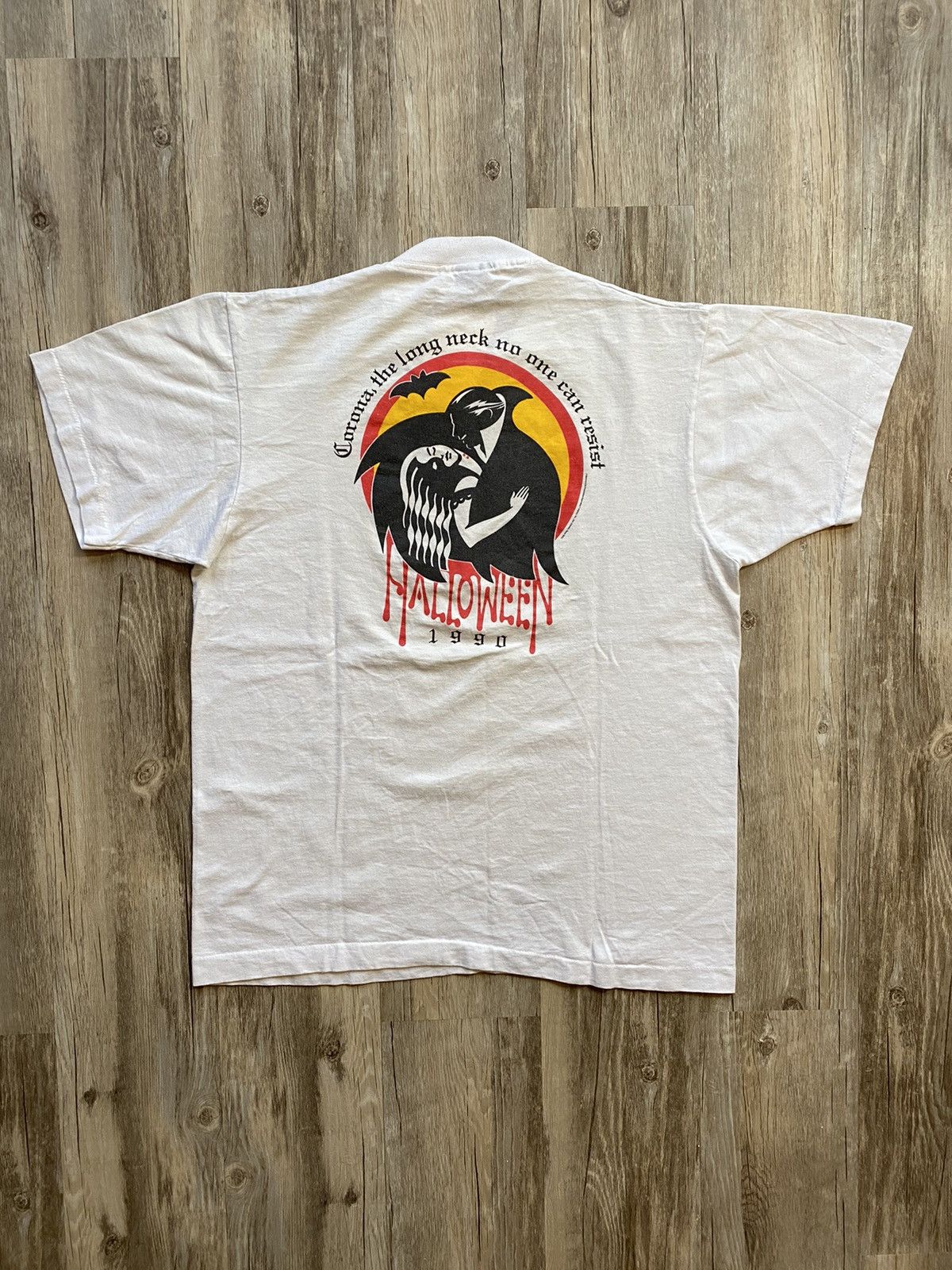 Vintage Vintage 90s Corona Beer Halloween Vampire Graphic Tshirt | Grailed