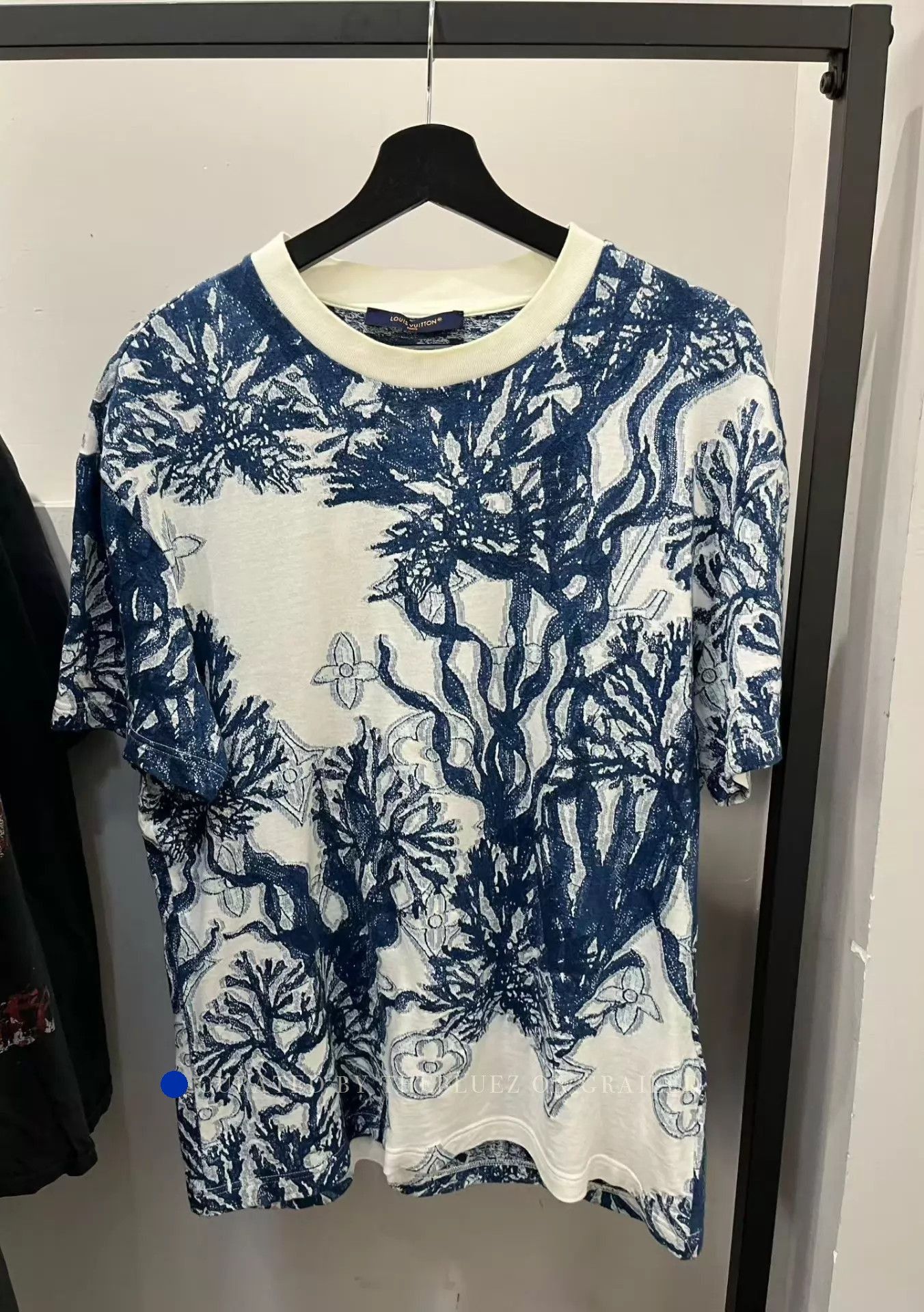 Louis Vuitton Blue Monogram Knit Short Sleeve Tee Size US XL / EU 56 / 4 - 1 Thumbnail