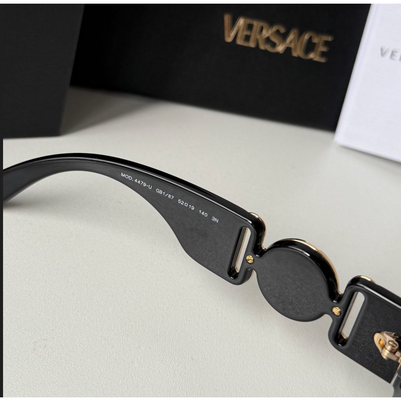 Versace NEW Versace VE4479U Black Biggie Sunglasses Size ONE SIZE - 7 Thumbnail