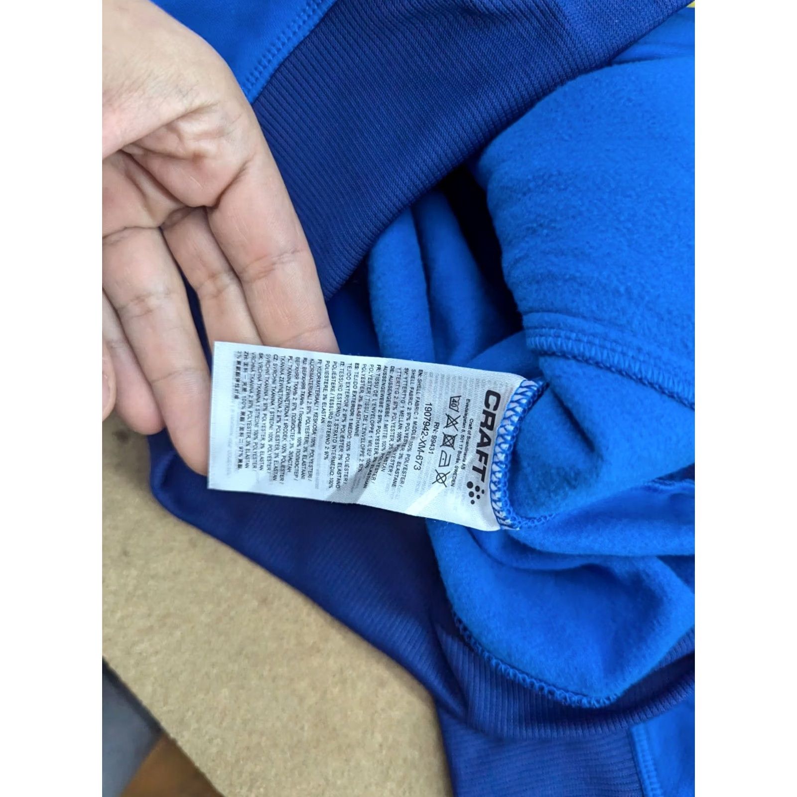 Vintage CRAFT Womens Track Jacket Size L Sweden National Hockey Team Blue Size L / US 10 / IT 46 - 6 Thumbnail