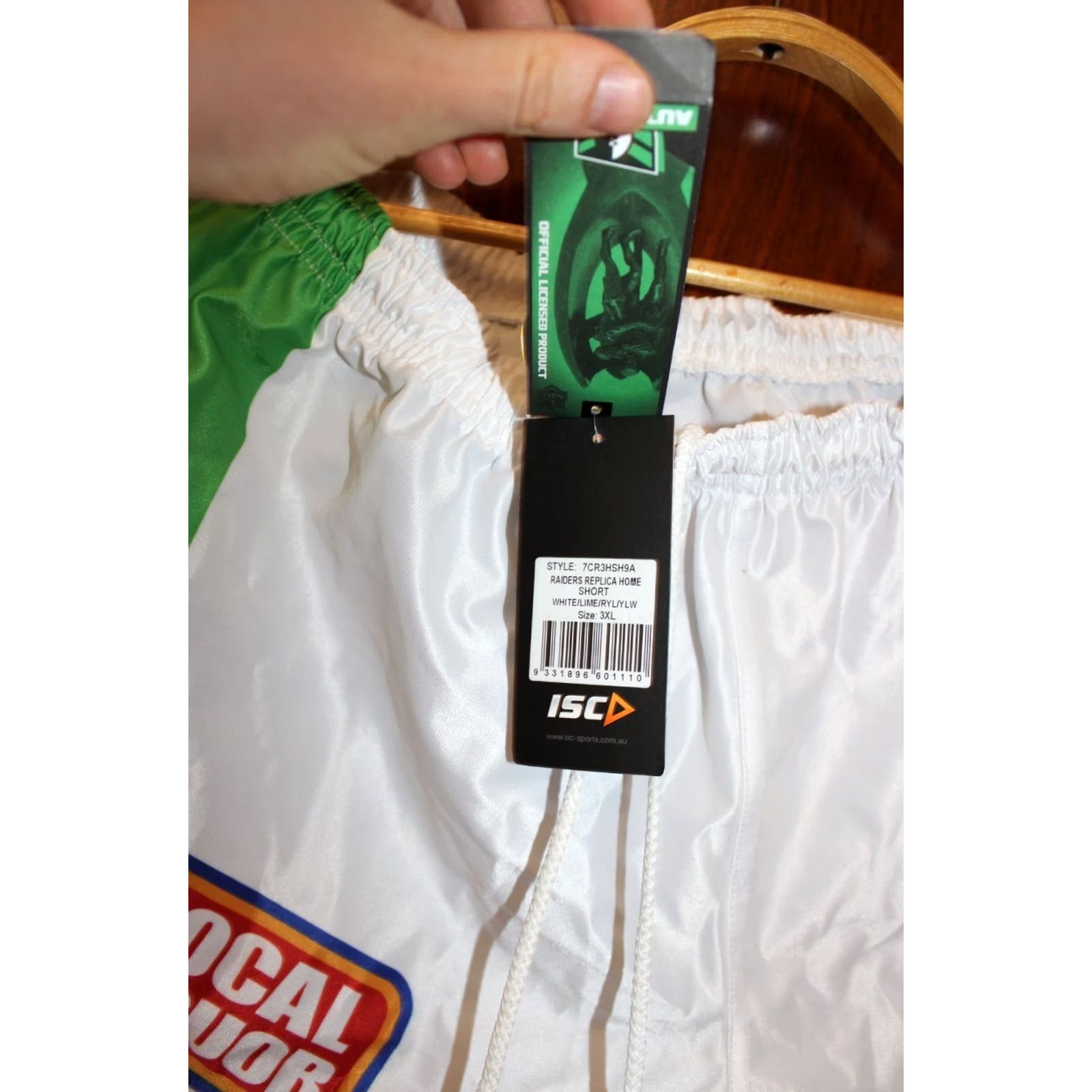 Vintage VINTAGE Canberra Raiders Rugby Shorts ISC NRL Australia XXXL Men Shorts White 3XL Fans Tags Size US 39 - 4 Thumbnail
