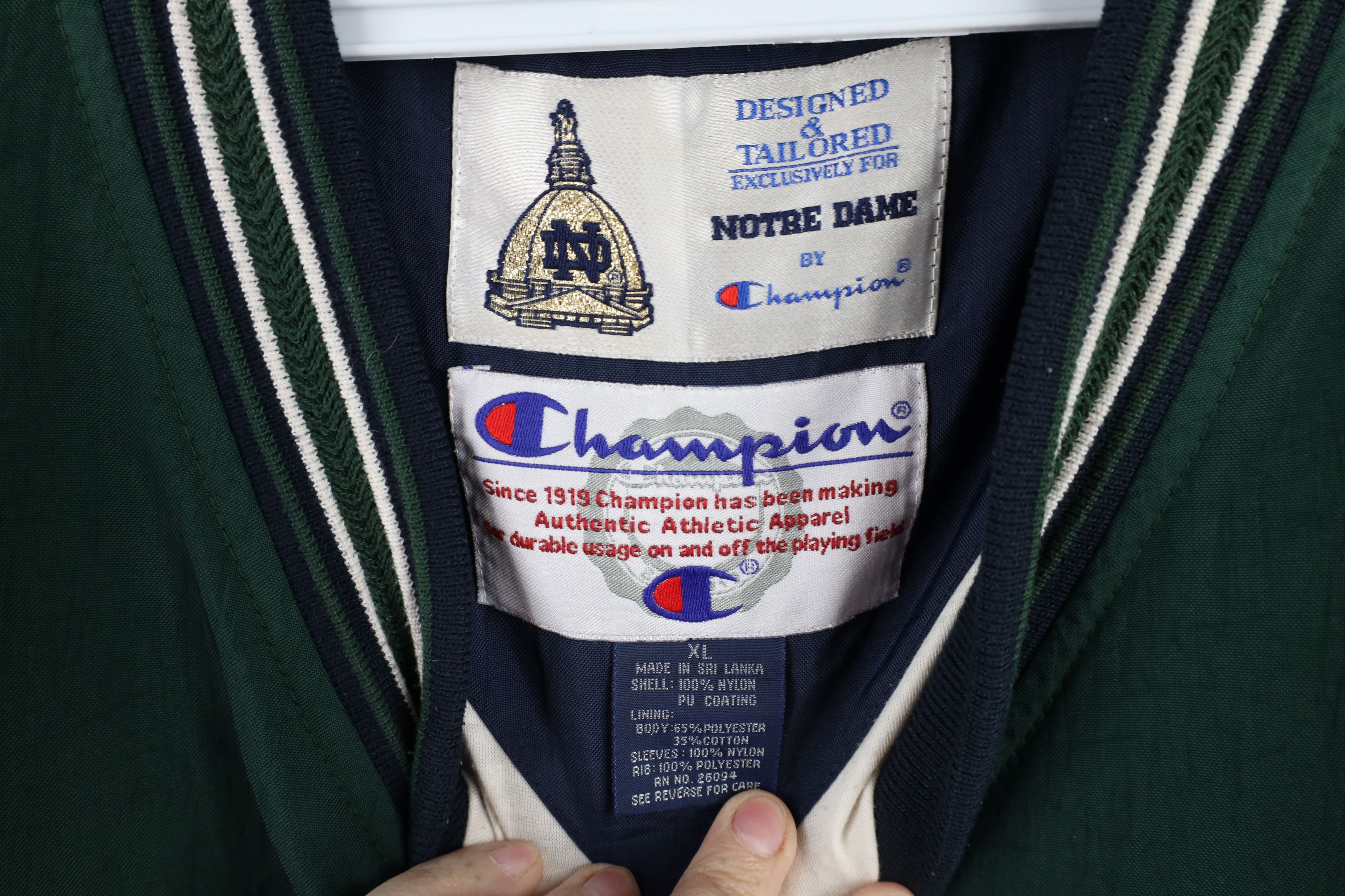 Champion × Vintage Vintage 90s Champion Dame University Windbreaker Jacket Size US XL / EU 56 / 4 - 10 Thumbnail