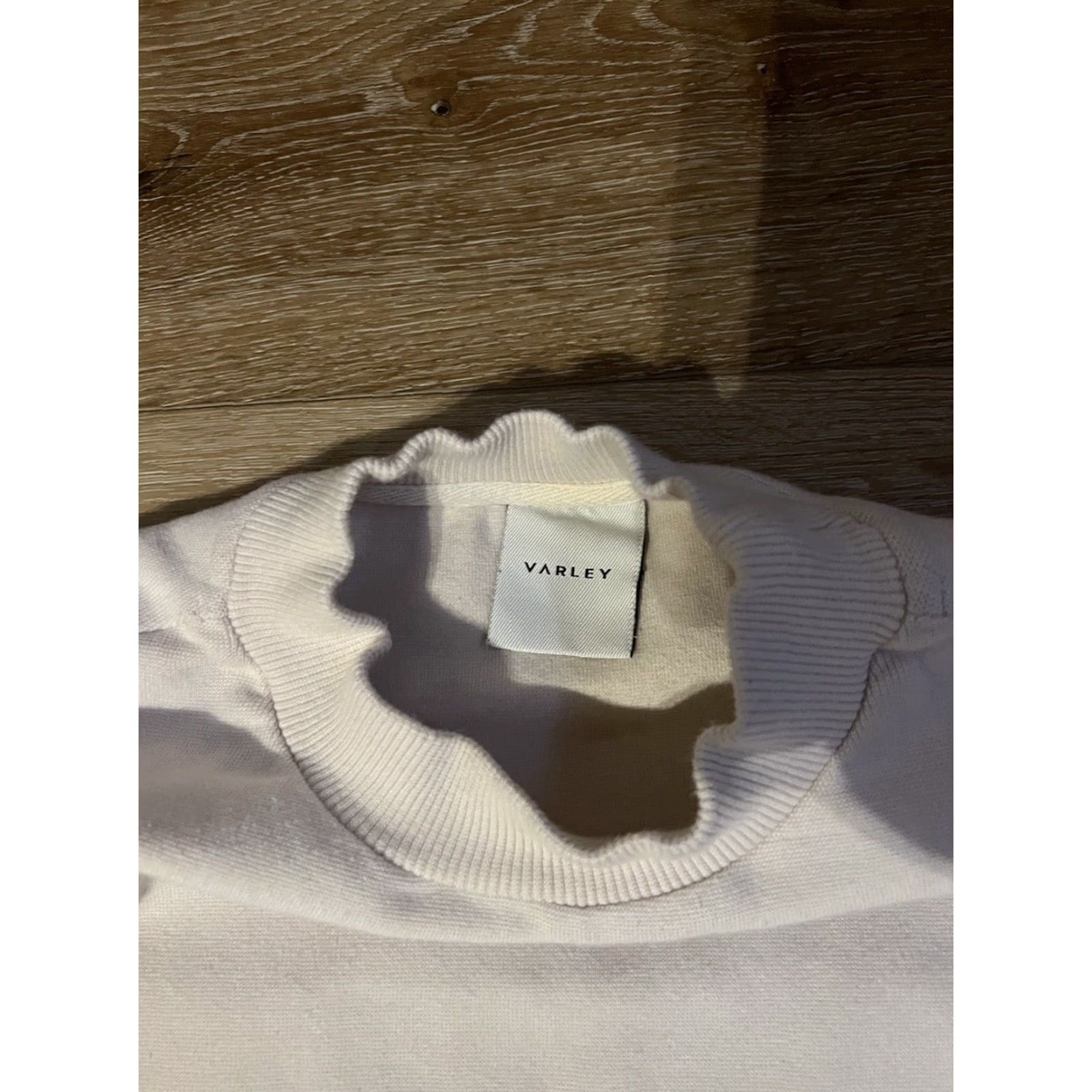 Varley VINTAGE Varley by Antrhopologie Womens Ivory Pullover Sweatshirt XS Size XS / US 0-2 / IT 36-38 - 3 Thumbnail