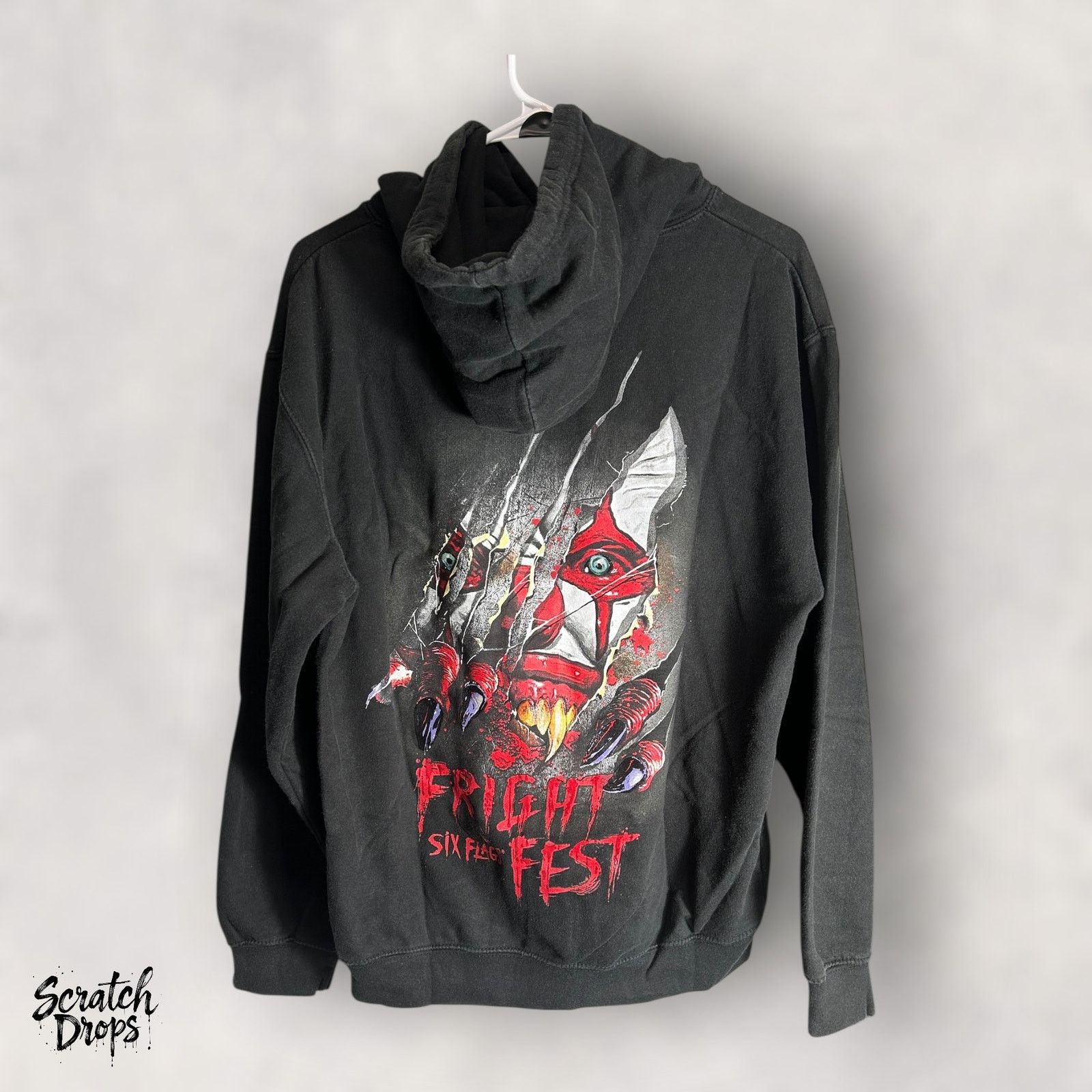 Other Just Hoods Men's Hoodie Size Med Black Pullover Fright Fest Size US M / EU 48-50 / 2 - 3 Thumbnail